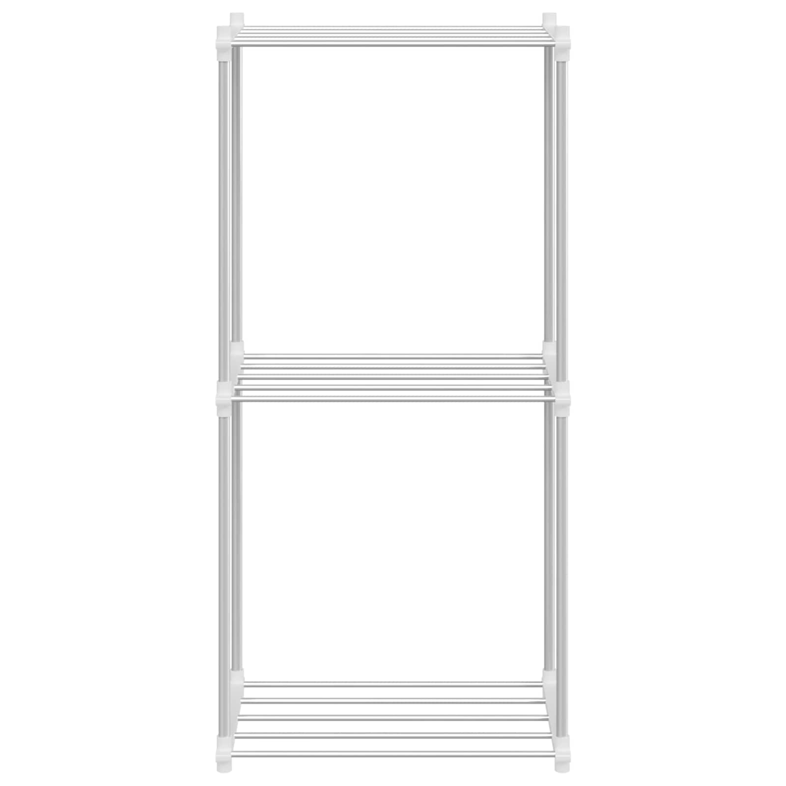 Tubular Shelf mit Speicher Weiß 42,5 x 27 x 91,5 cm Aluminium