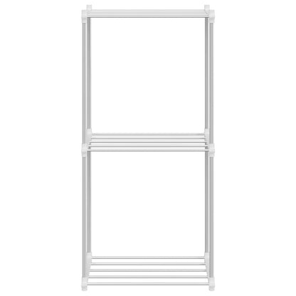 Tubular Shelf mit Speicher Weiß 42,5 x 27 x 91,5 cm Aluminium
