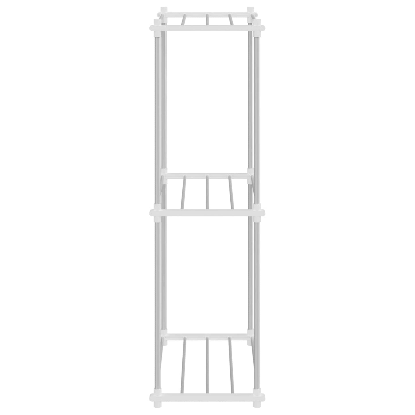Tubular Shelf mit Speicher Weiß 42,5 x 27 x 91,5 cm Aluminium