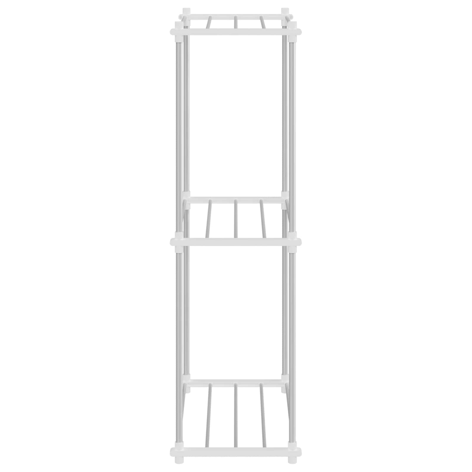 Tubular Shelf mit Speicher Weiß 42,5 x 27 x 91,5 cm Aluminium