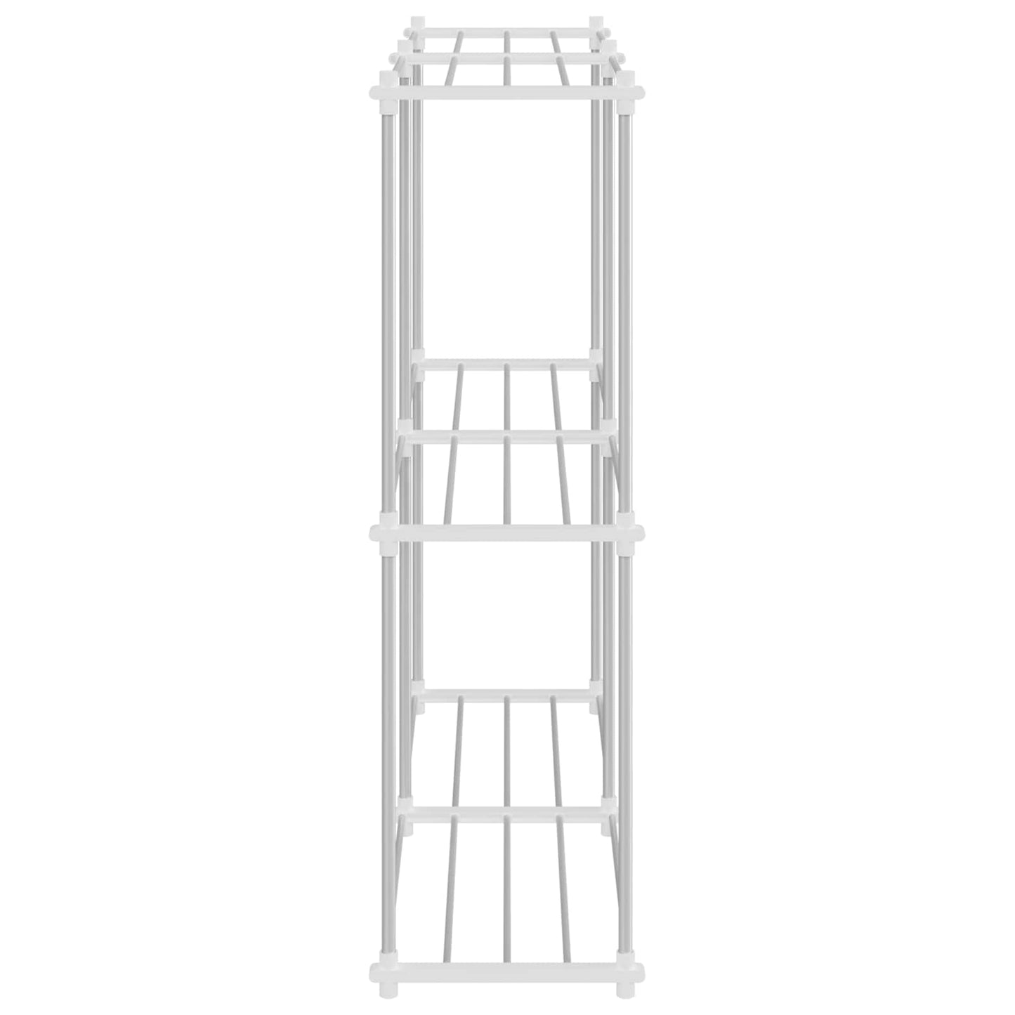 Tubular Shelf mit Speicher Weiß 86 x 27 x 90 cm Aluminium
