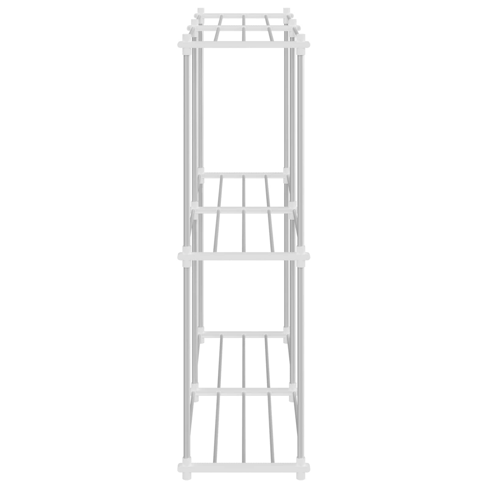 Tubular Shelf mit Speicher Weiß 86 x 27 x 90 cm Aluminium