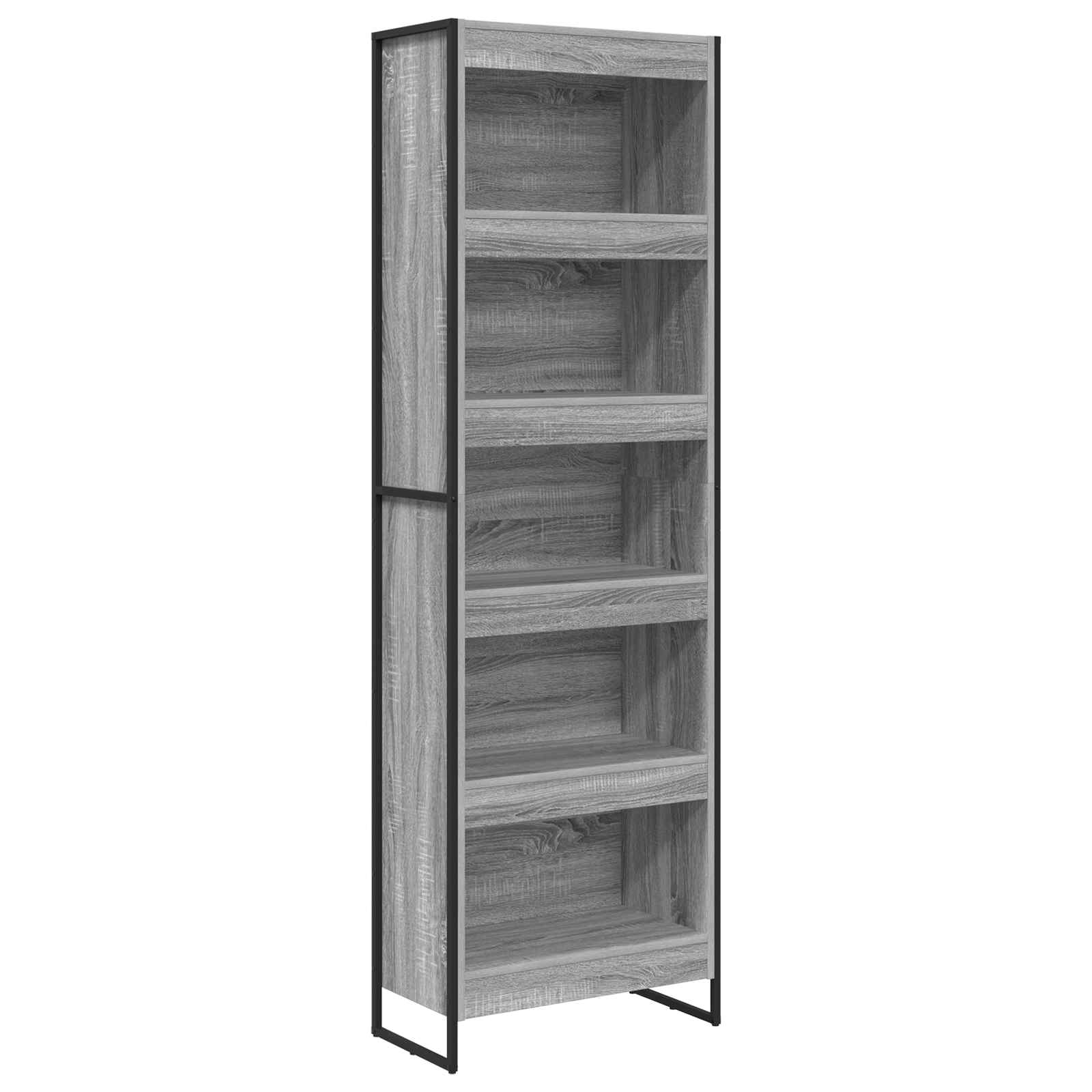 Bücherregal 60 x 30 x 189,5 cm Holzwerkstoff Graues Sonoma