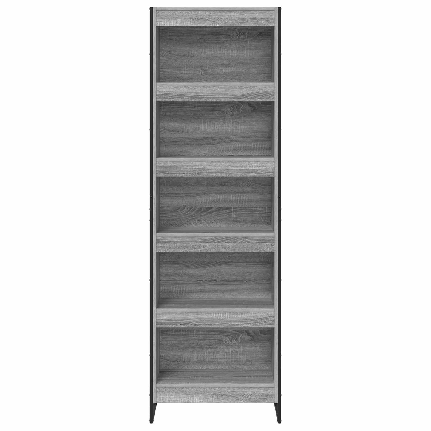 Bücherregal 60 x 30 x 189,5 cm Holzwerkstoff Graues Sonoma