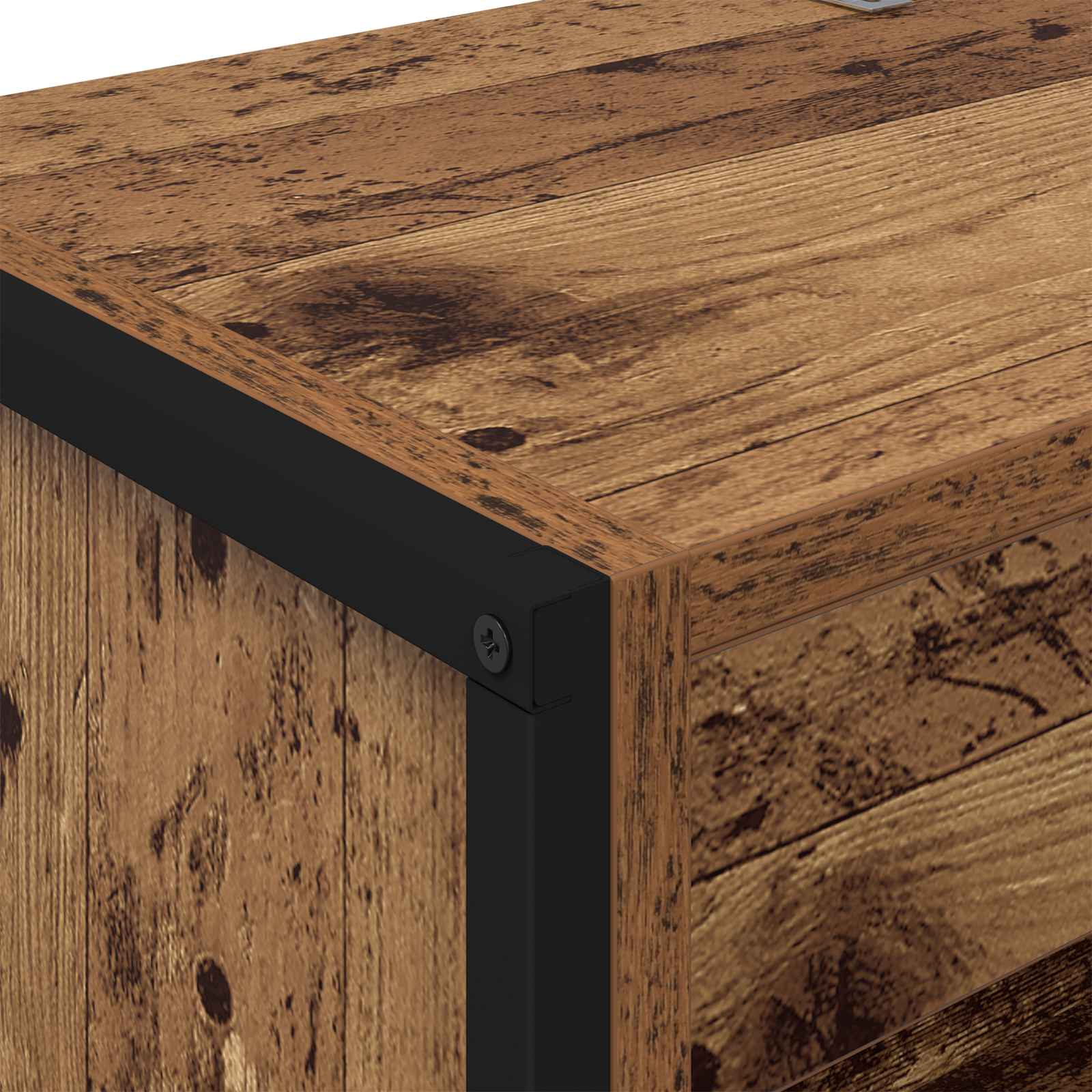 Bücherregal 60 x 30 x 189,5 cm Holzwerkstoff Altholz