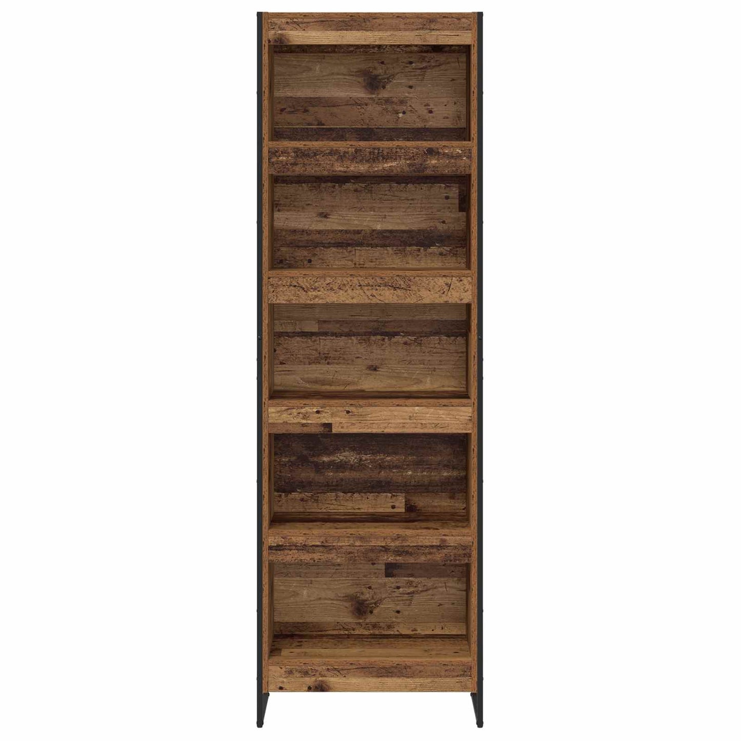 Bücherregal 60 x 30 x 189,5 cm Holzwerkstoff Altholz