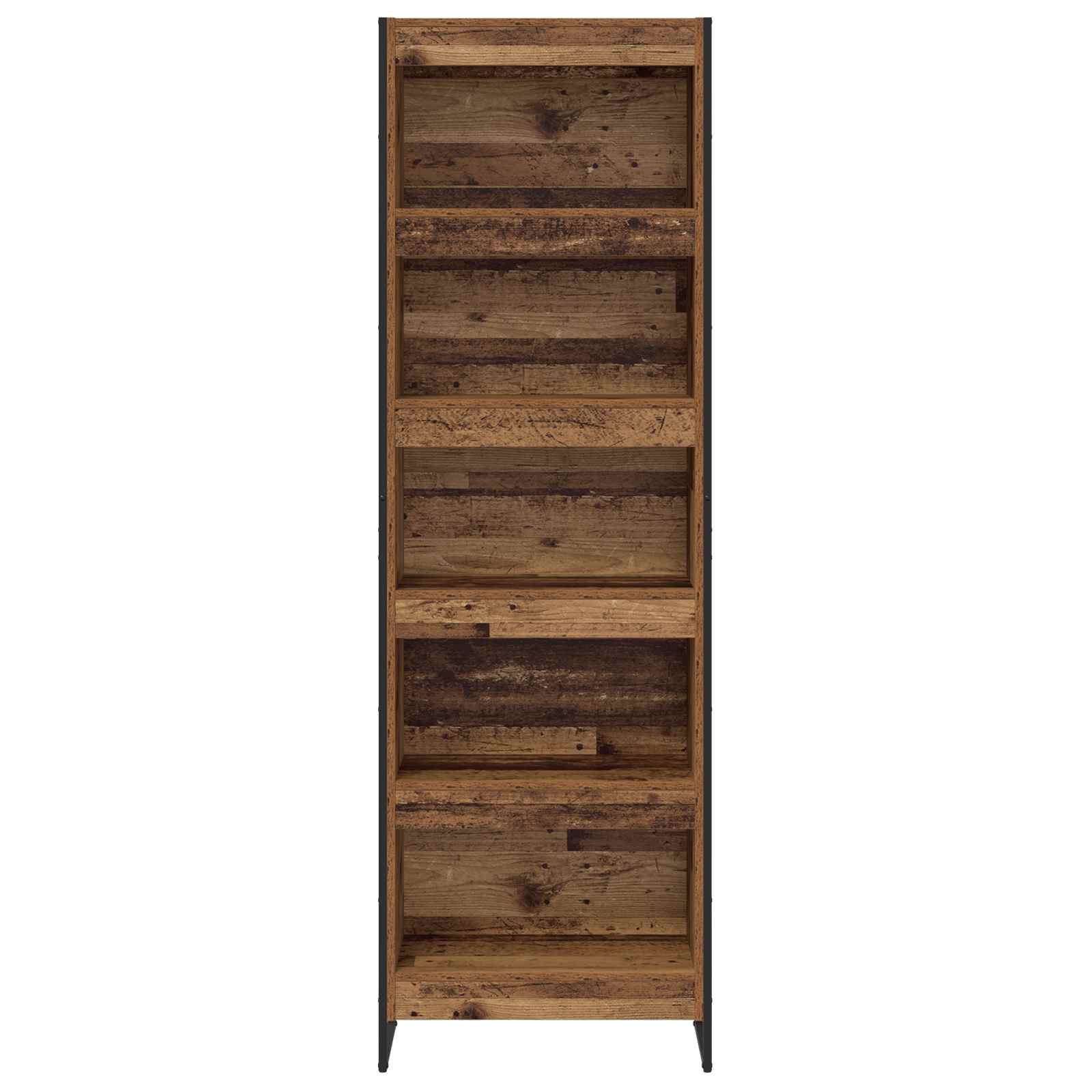 Bücherregal 60 x 30 x 189,5 cm Holzwerkstoff Altholz