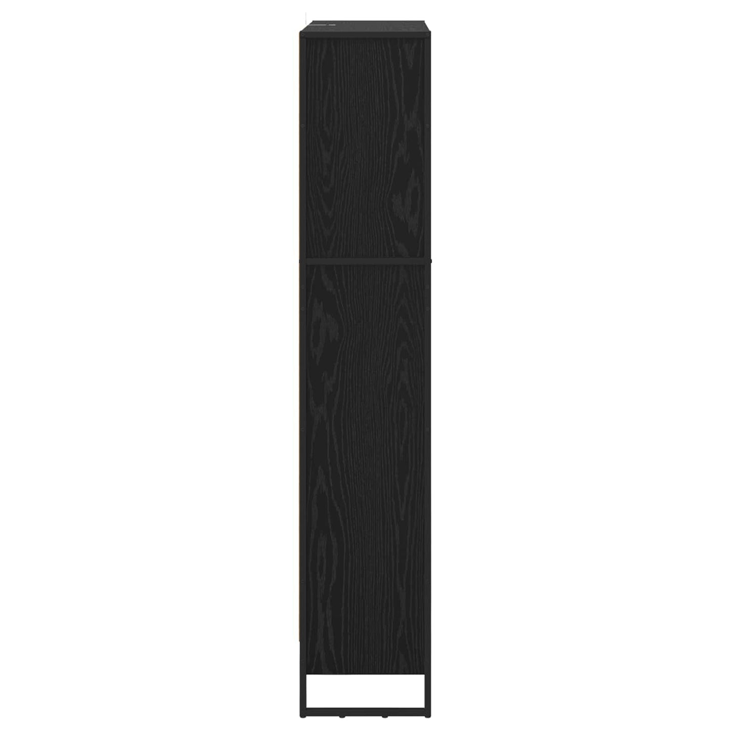 Bücherregal 80 x 30 x 155 cm Holzwerkstoff Schwarz Eichen-Optik