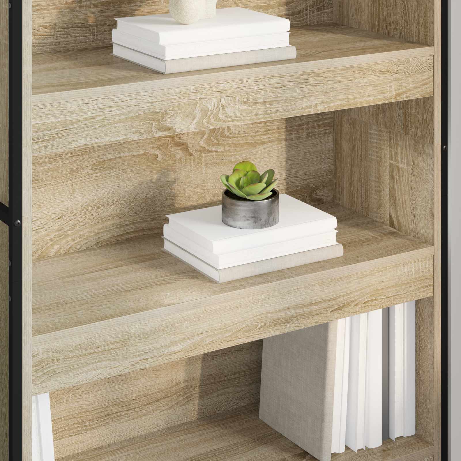 Bücherregal 80 x 30 x 155 cm Holzwerkstoff Sonoma