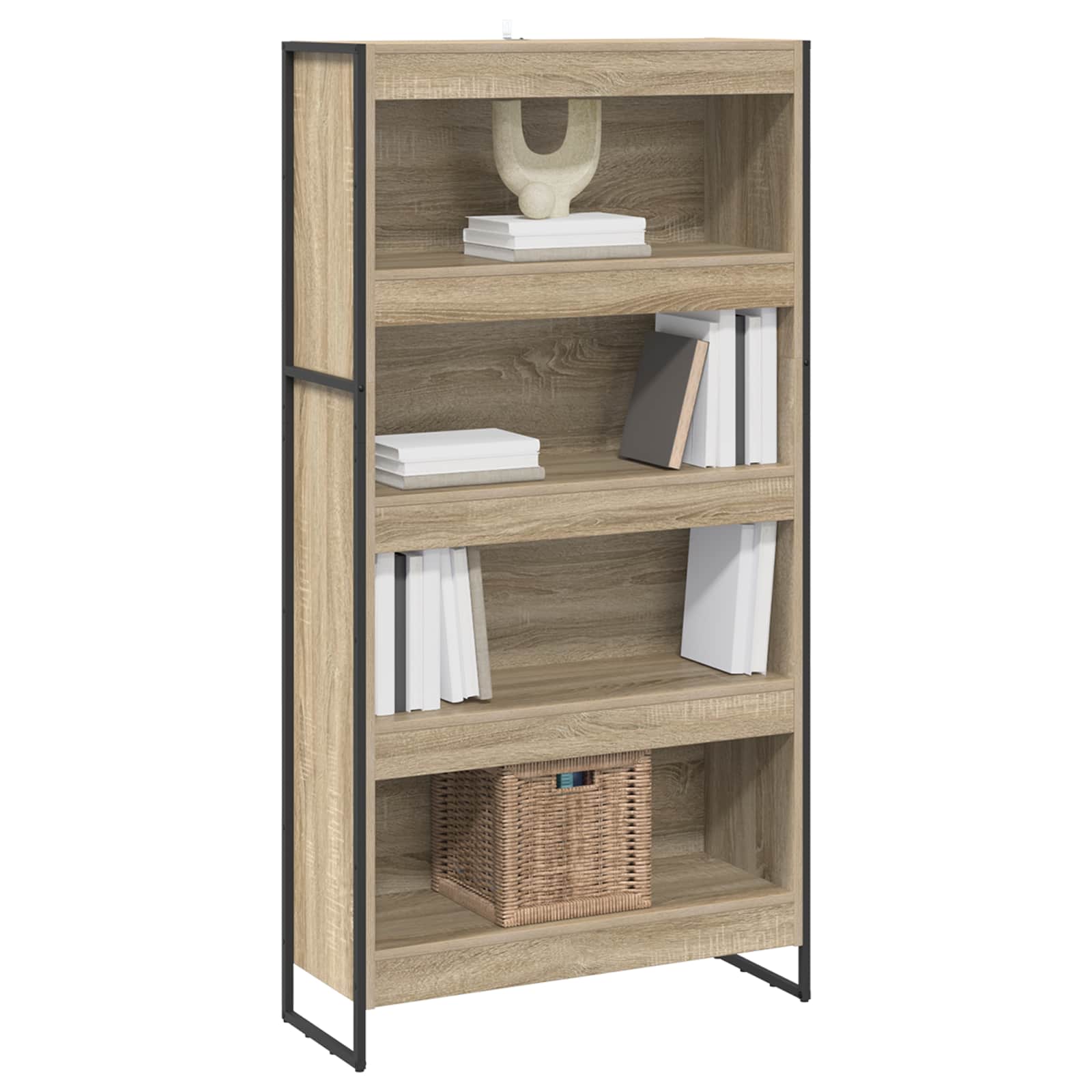 Bücherregal 80 x 30 x 155 cm Holzwerkstoff Sonoma