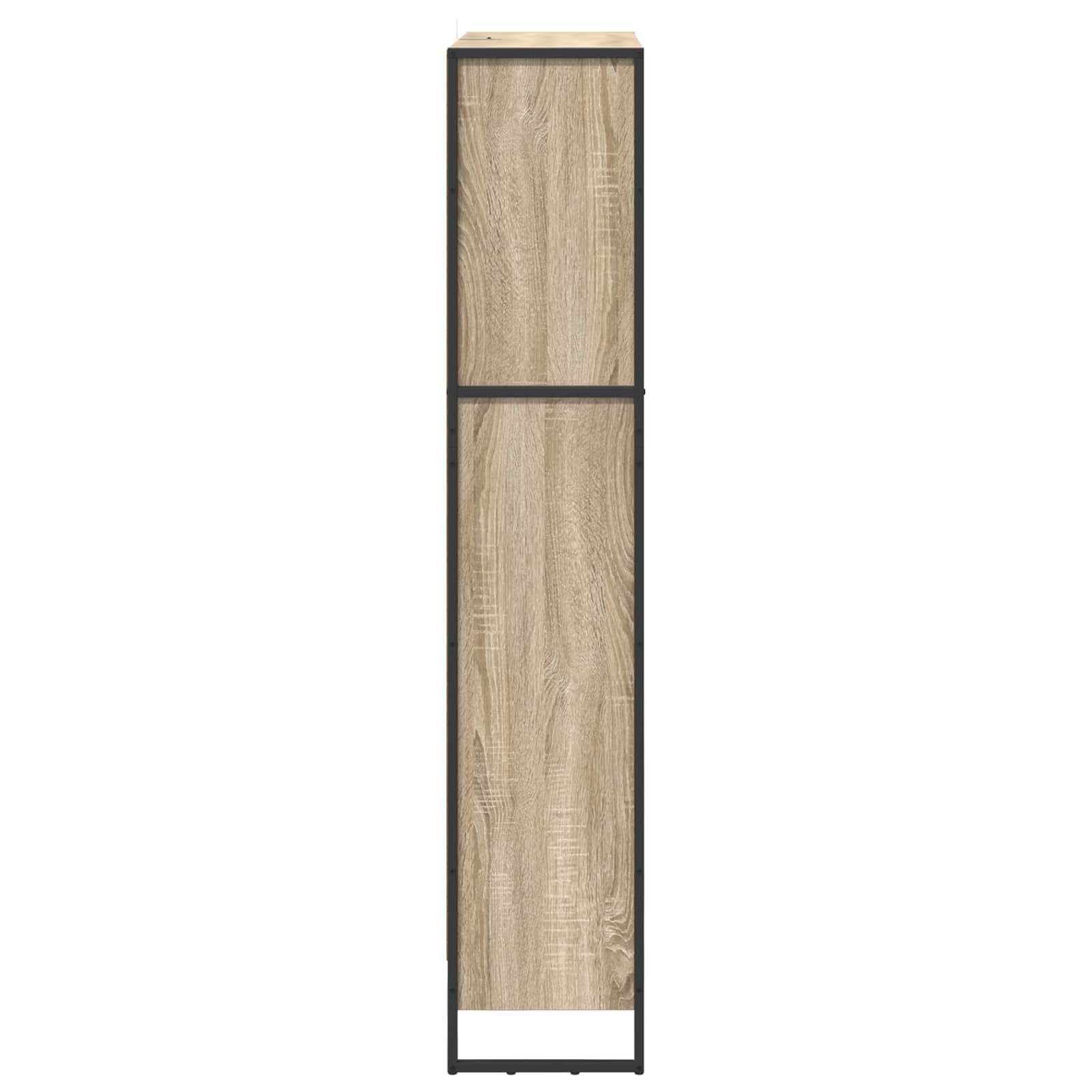 Bücherregal 80 x 30 x 155 cm Holzwerkstoff Sonoma