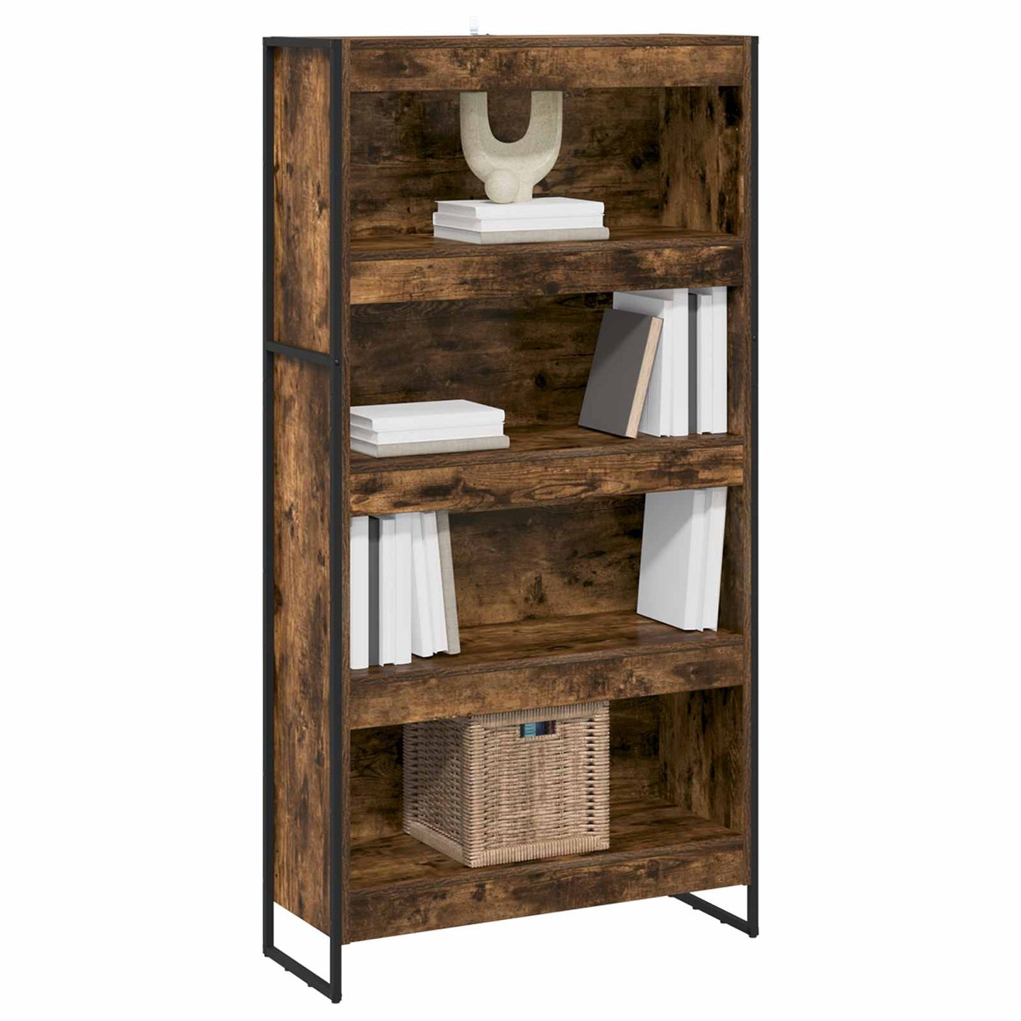 Bücherregal 80 x 30 x 155 cm Holzwerkstoff Raucharbe