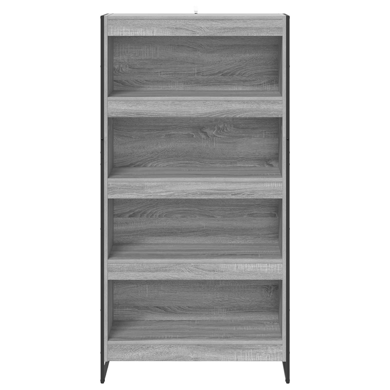 Bücherregal 80 x 30 x 155 cm Holzwerkstoff Graues Sonoma