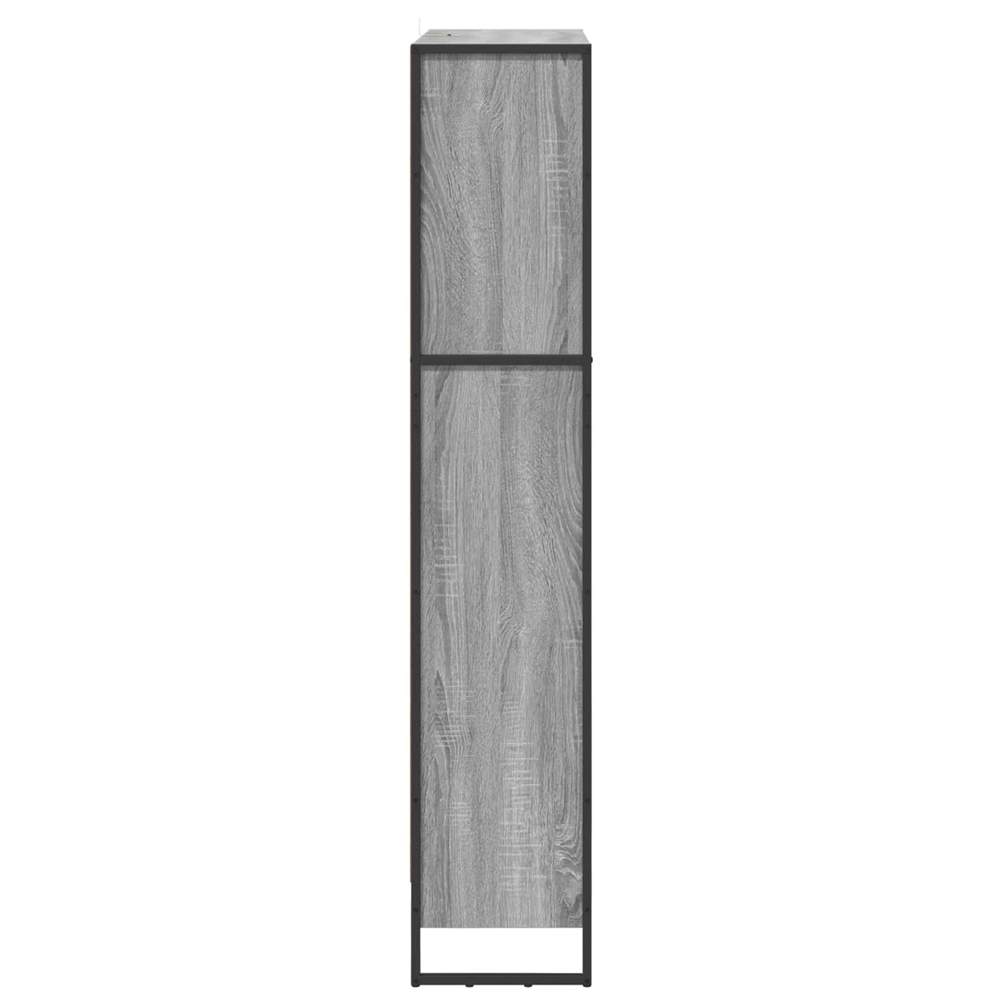 Bücherregal 80 x 30 x 155 cm Holzwerkstoff Graues Sonoma