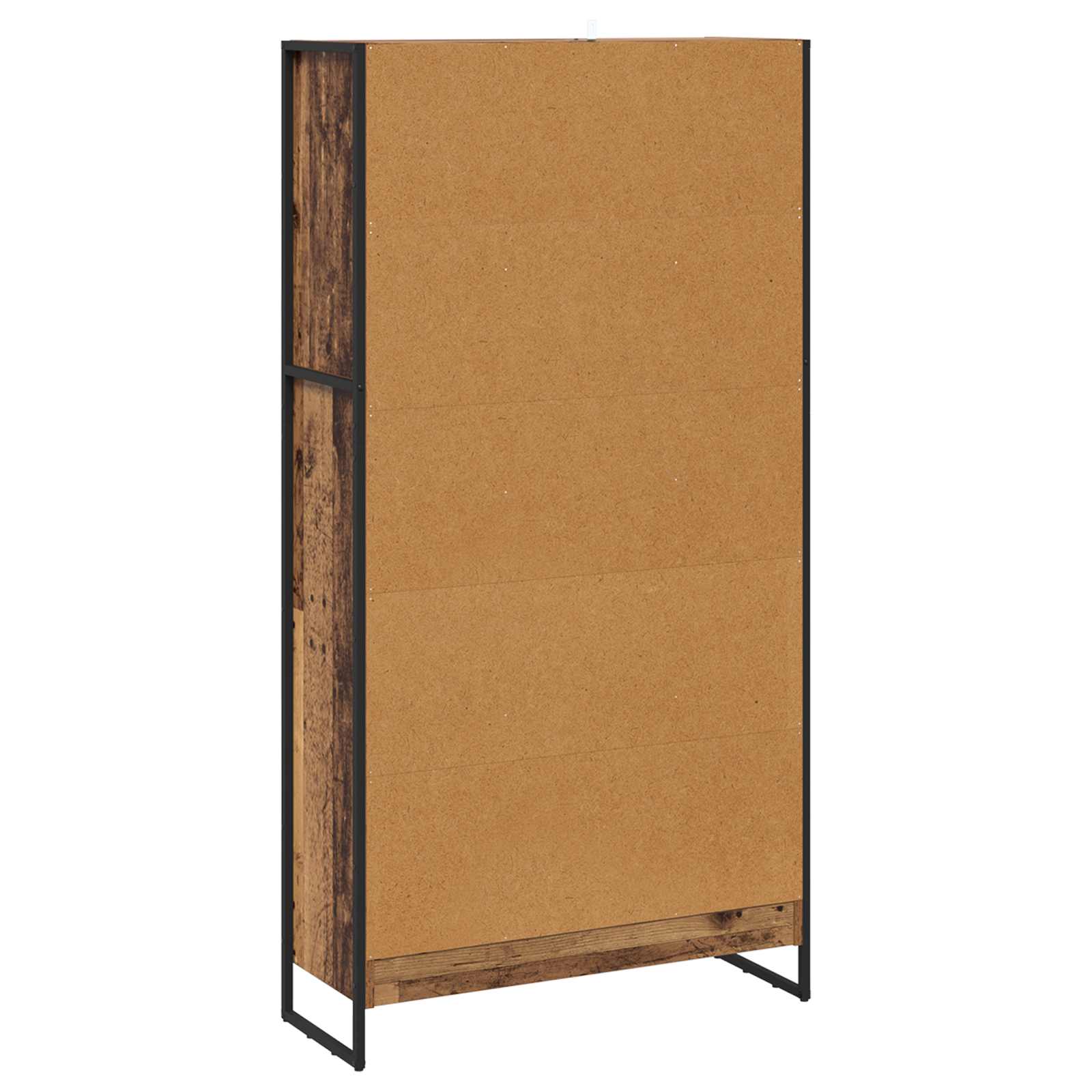 Bücherregal 80 x 30 x 155 cm Holzwerkstoff Altholz