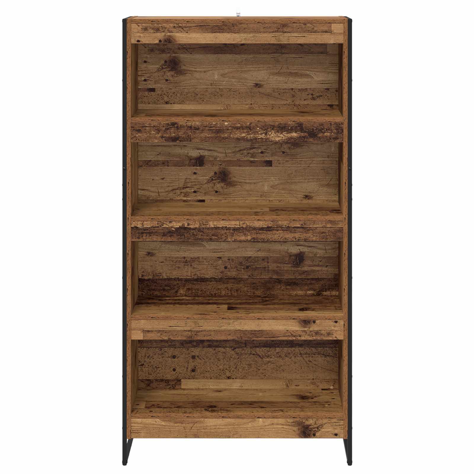 Bücherregal 80 x 30 x 155 cm Holzwerkstoff Altholz