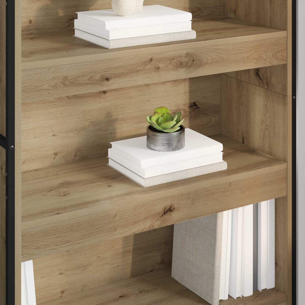 Bücherregal 80 x 30 x 155 cm Holzwerkstoff Kunsthandwerk Eiche