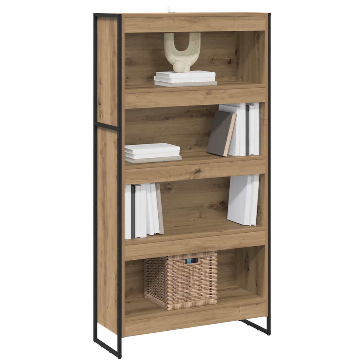 Bücherregal 80 x 30 x 155 cm Holzwerkstoff Kunsthandwerk Eiche