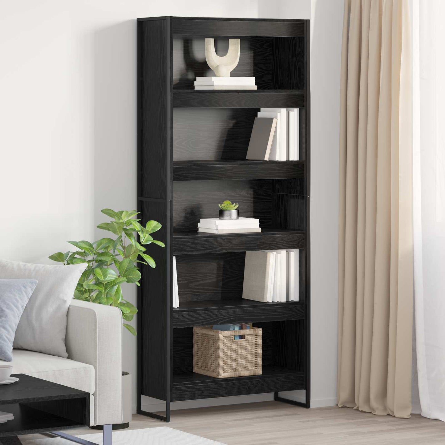 Bücherregal 80 x 30 x 189,5 cm Holzwerkstoff