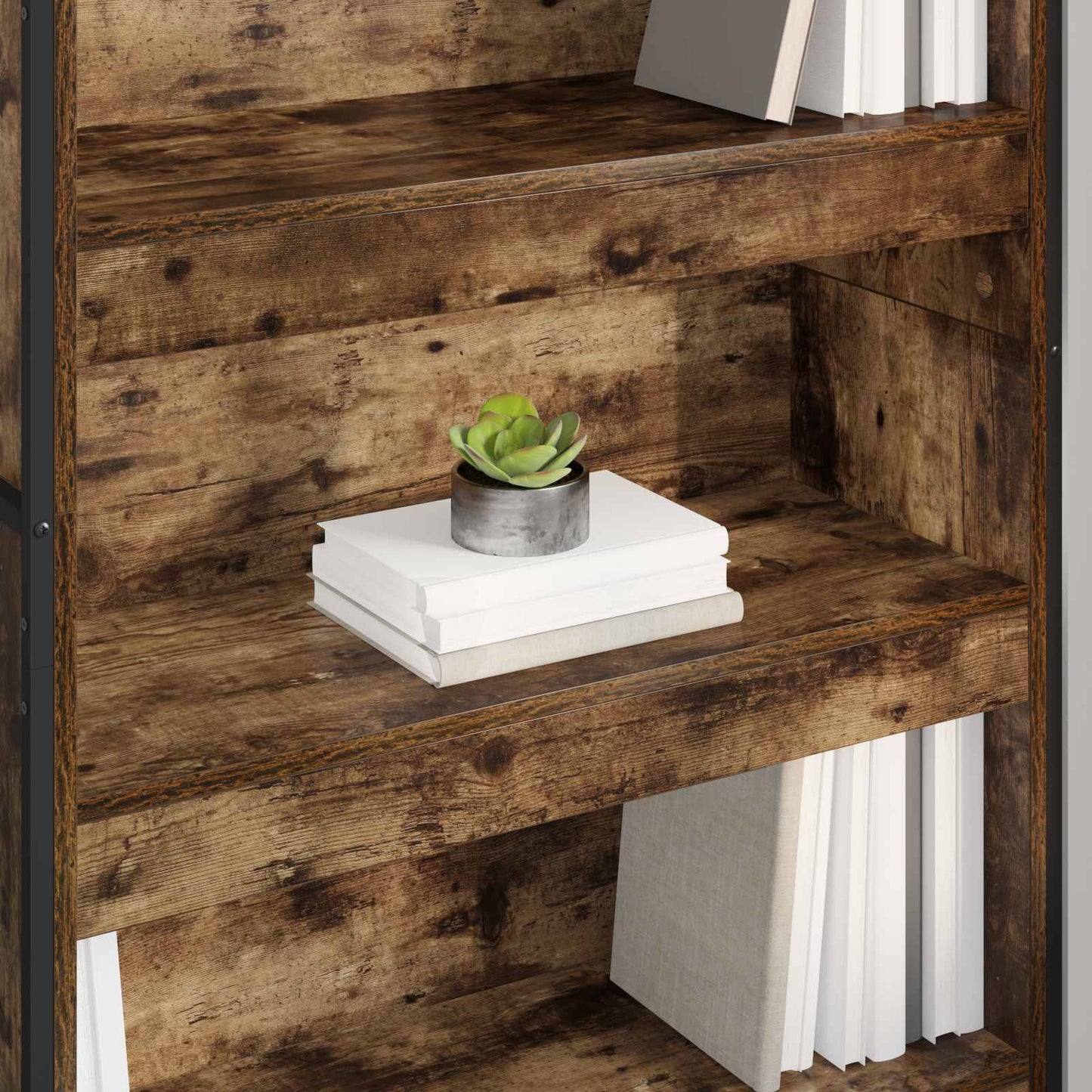 Bücherregal 80 x 30 x 189,5 cm Holzwerkstoff Raucharbe