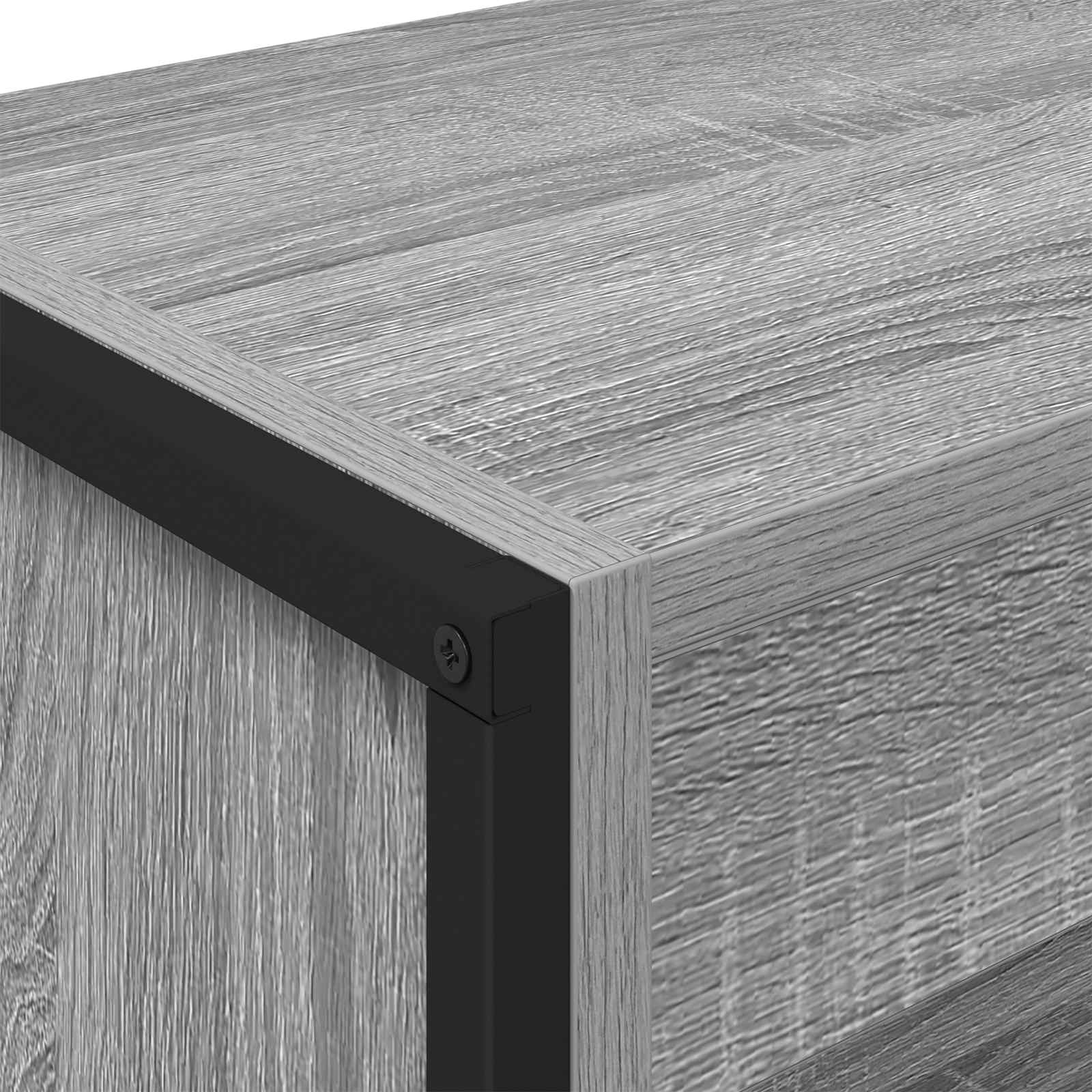 Bücherregal 80 x 30 x 189,5 cm Holzwerkstoff Graues Sonoma