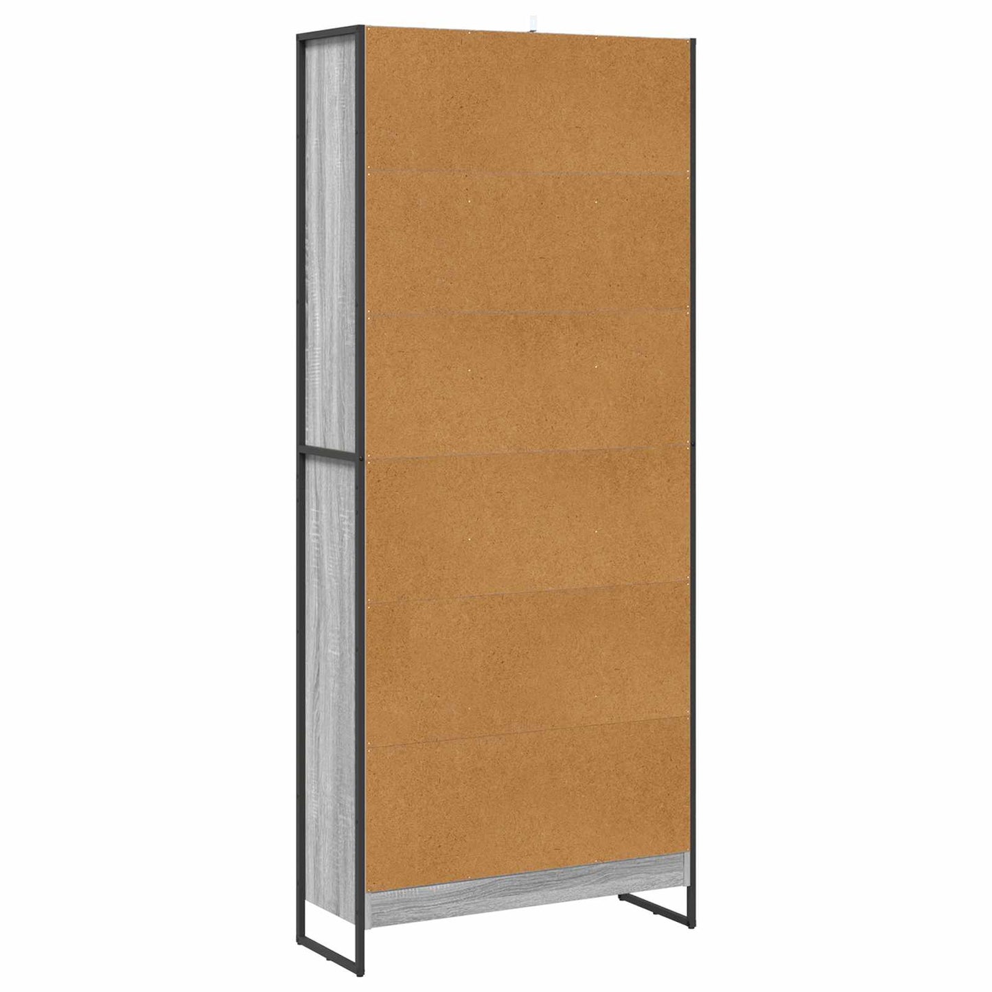 Bücherregal 80 x 30 x 189,5 cm Holzwerkstoff Graues Sonoma