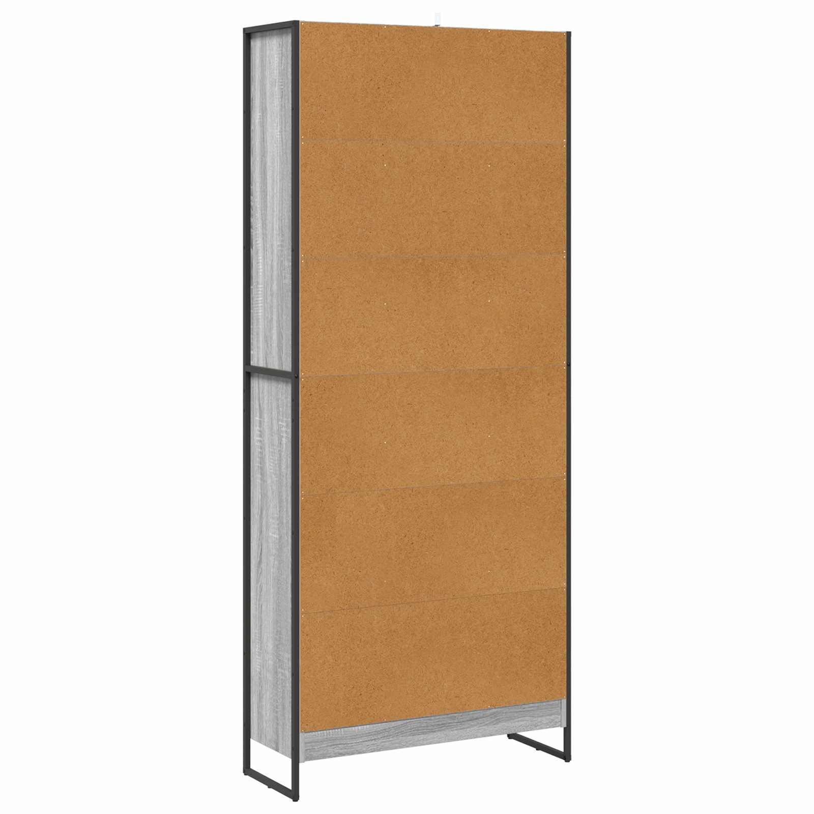 Bücherregal 80 x 30 x 189,5 cm Holzwerkstoff Graues Sonoma