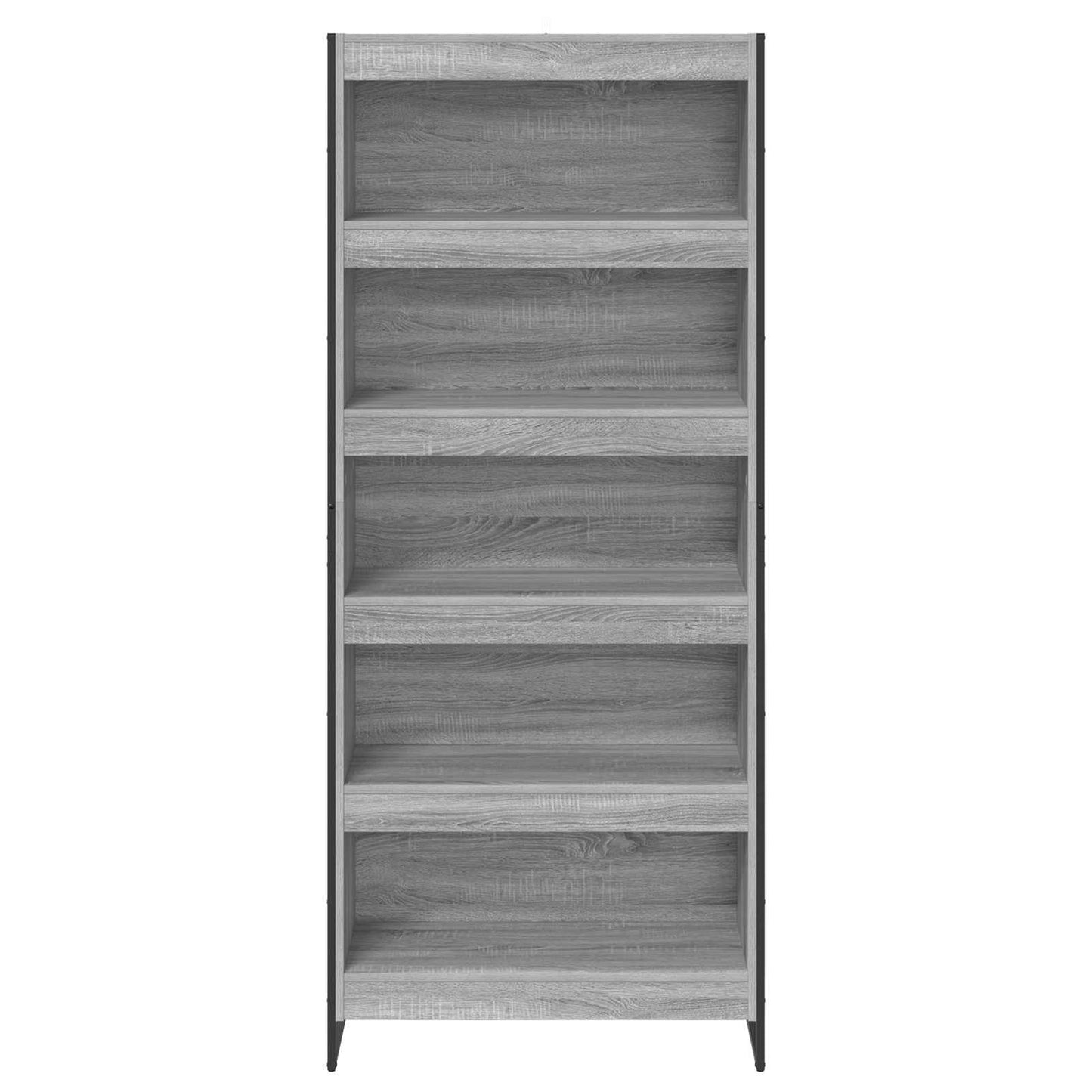Bücherregal 80 x 30 x 189,5 cm Holzwerkstoff Graues Sonoma