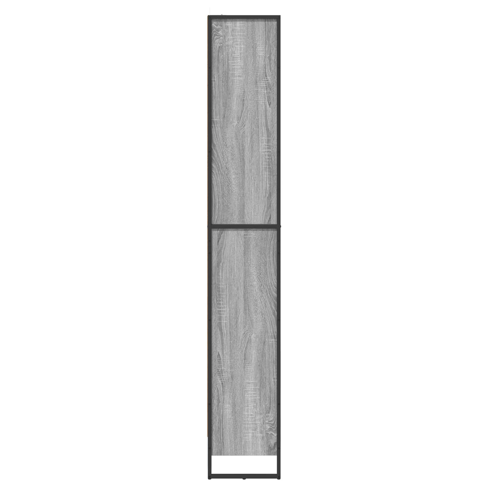 Bücherregal 80 x 30 x 189,5 cm Holzwerkstoff Graues Sonoma