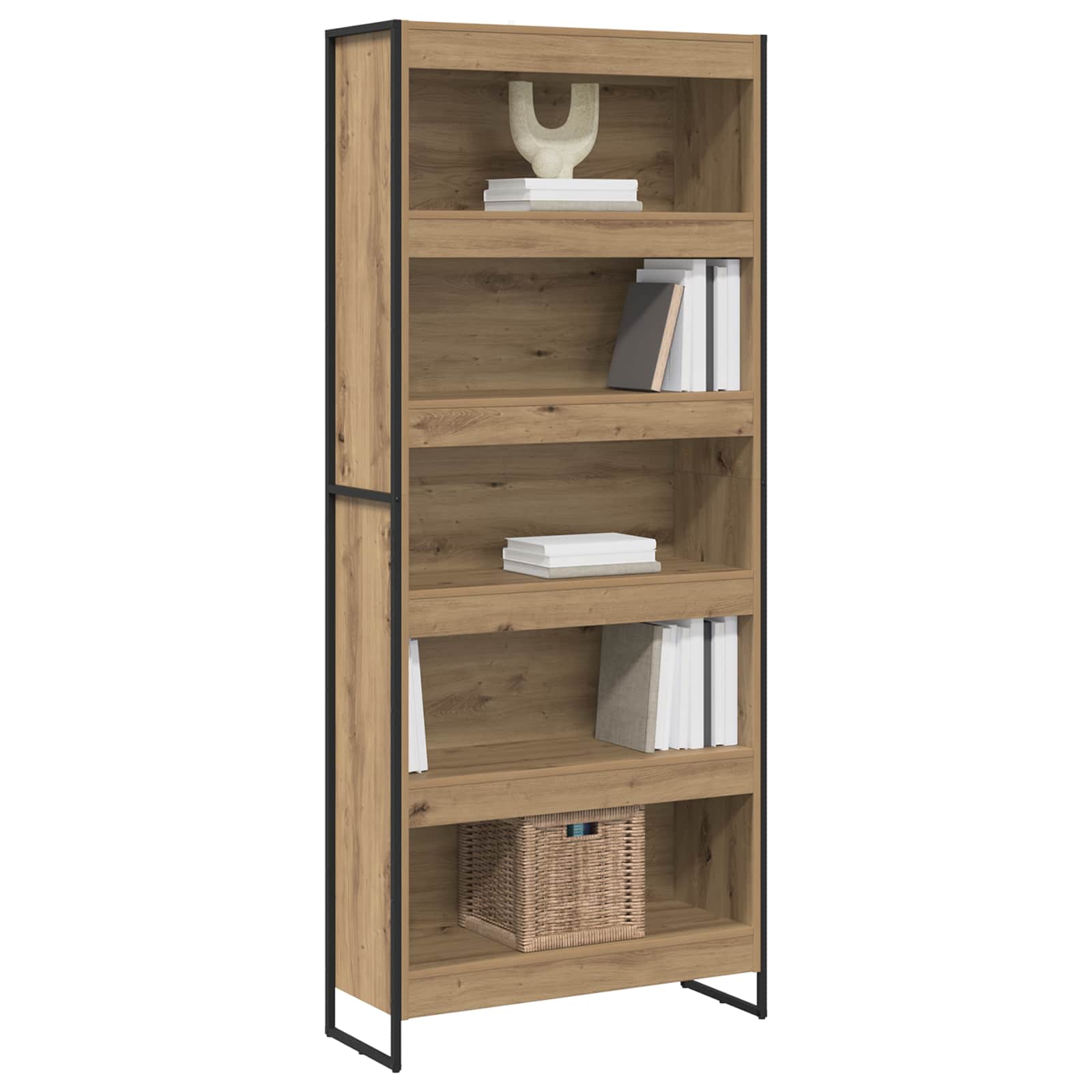 Bücherregal 80 x 30 x 189,5 cm Holzwerkstoff