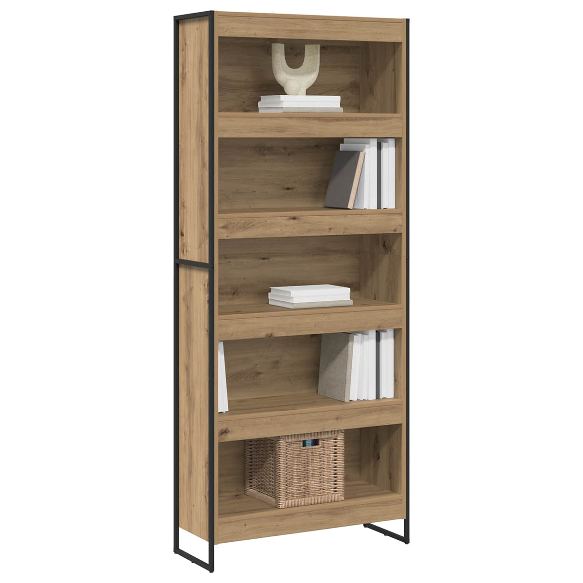 Bücherregal 80 x 30 x 189,5 cm Holzwerkstoff