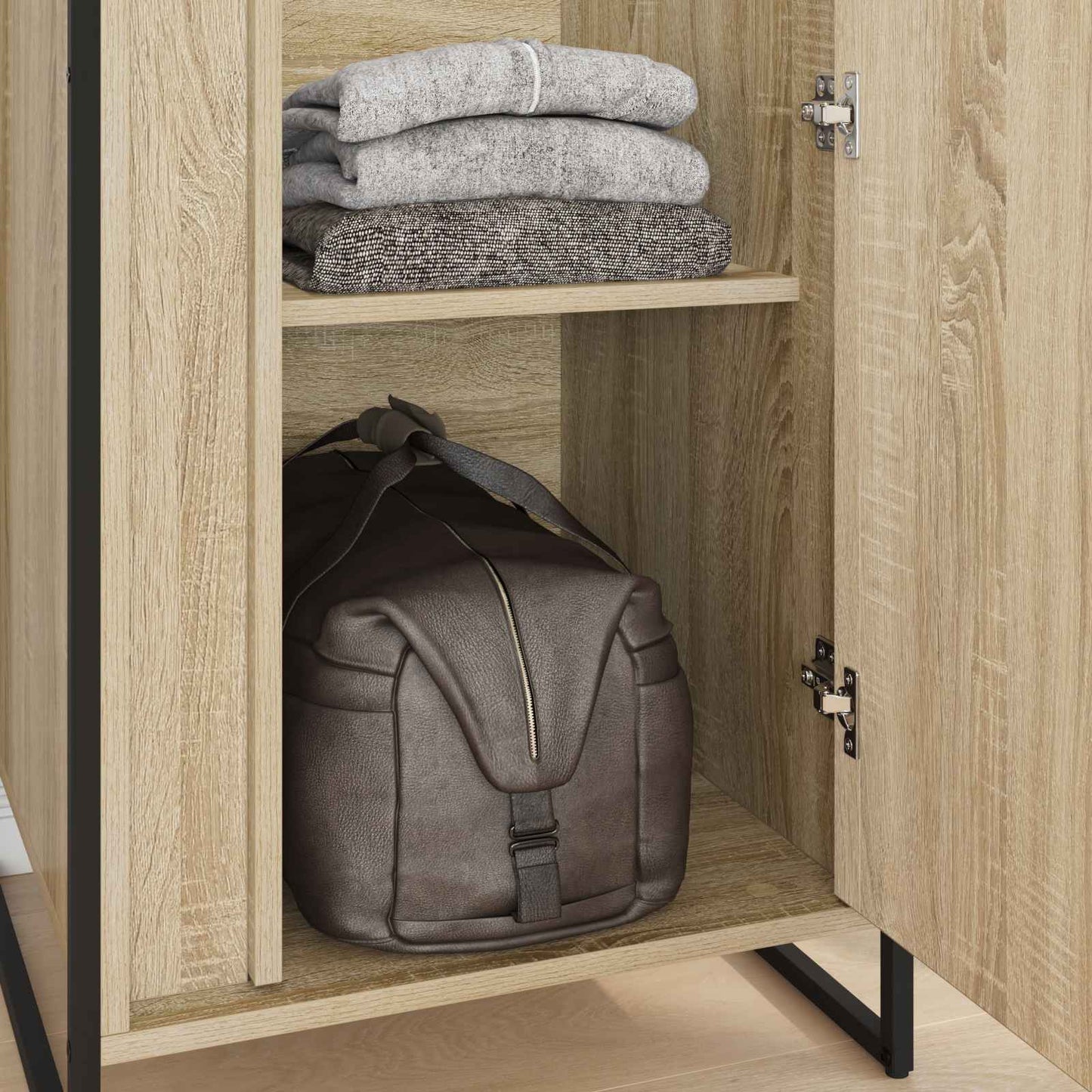 Warderobe mit Speicher Sonoma 50 x 50 x 200 cm Holzwerkstoff