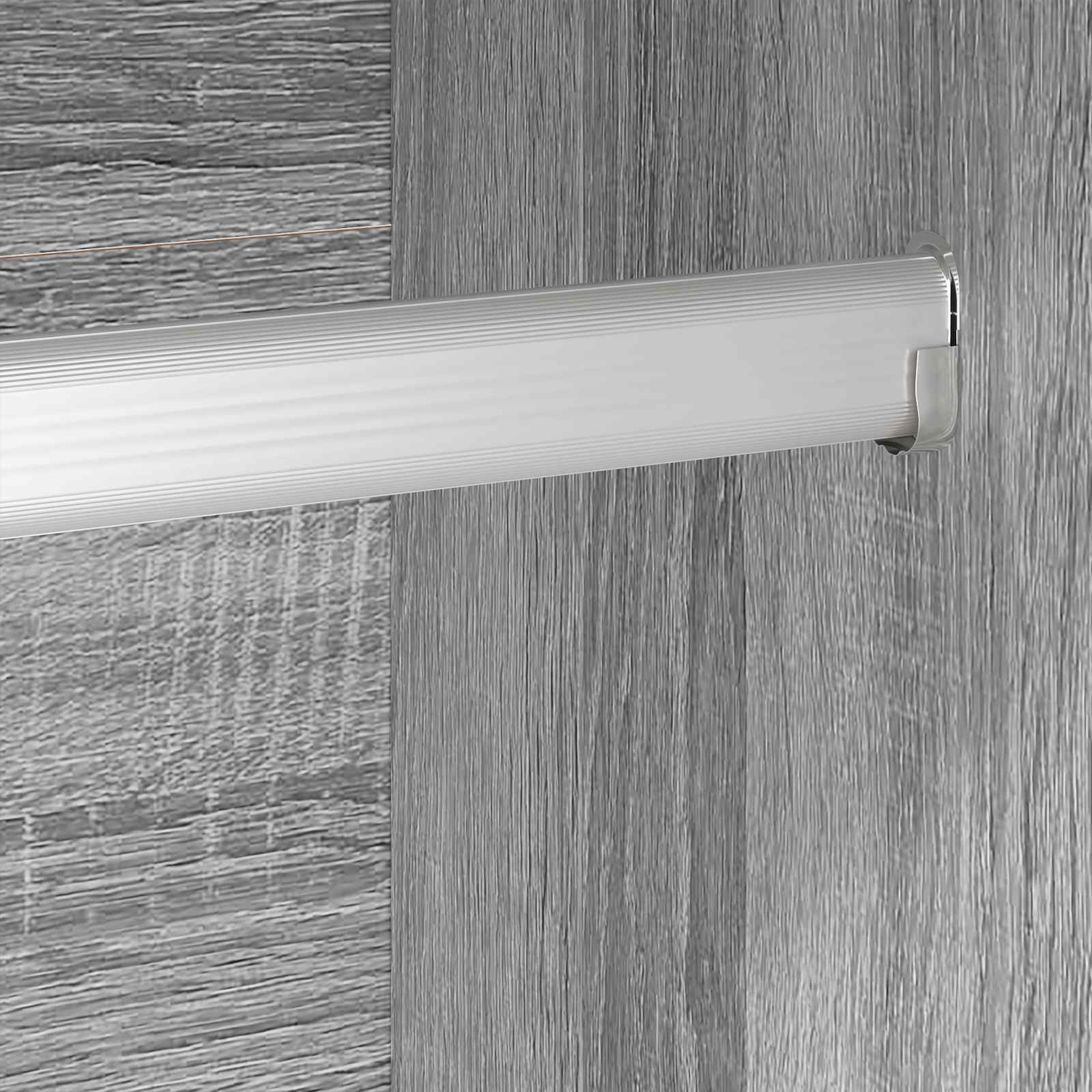 Warderobe mit Tür Graues Sonoma 50 x 50 x 200 cm Holzwerkstoff