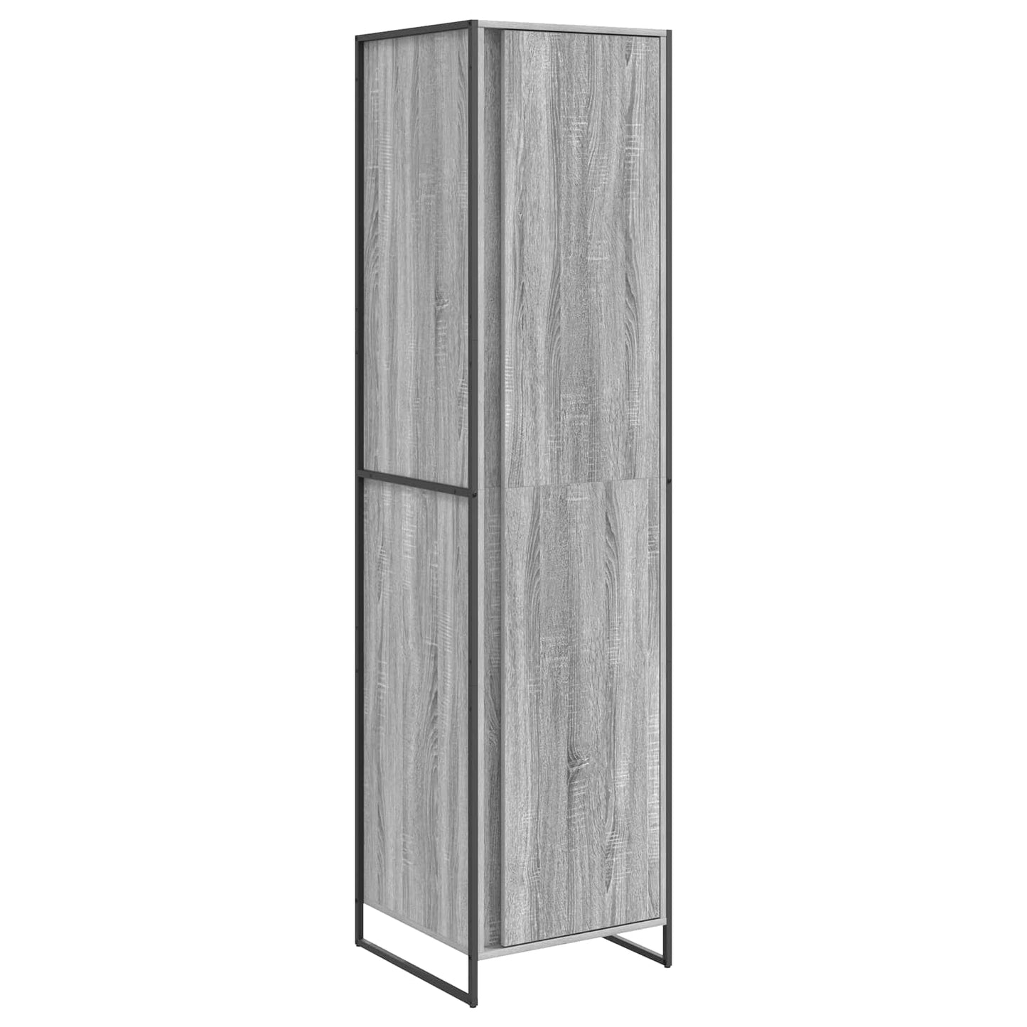 Warderobe mit Tür Graues Sonoma 50 x 50 x 200 cm Holzwerkstoff
