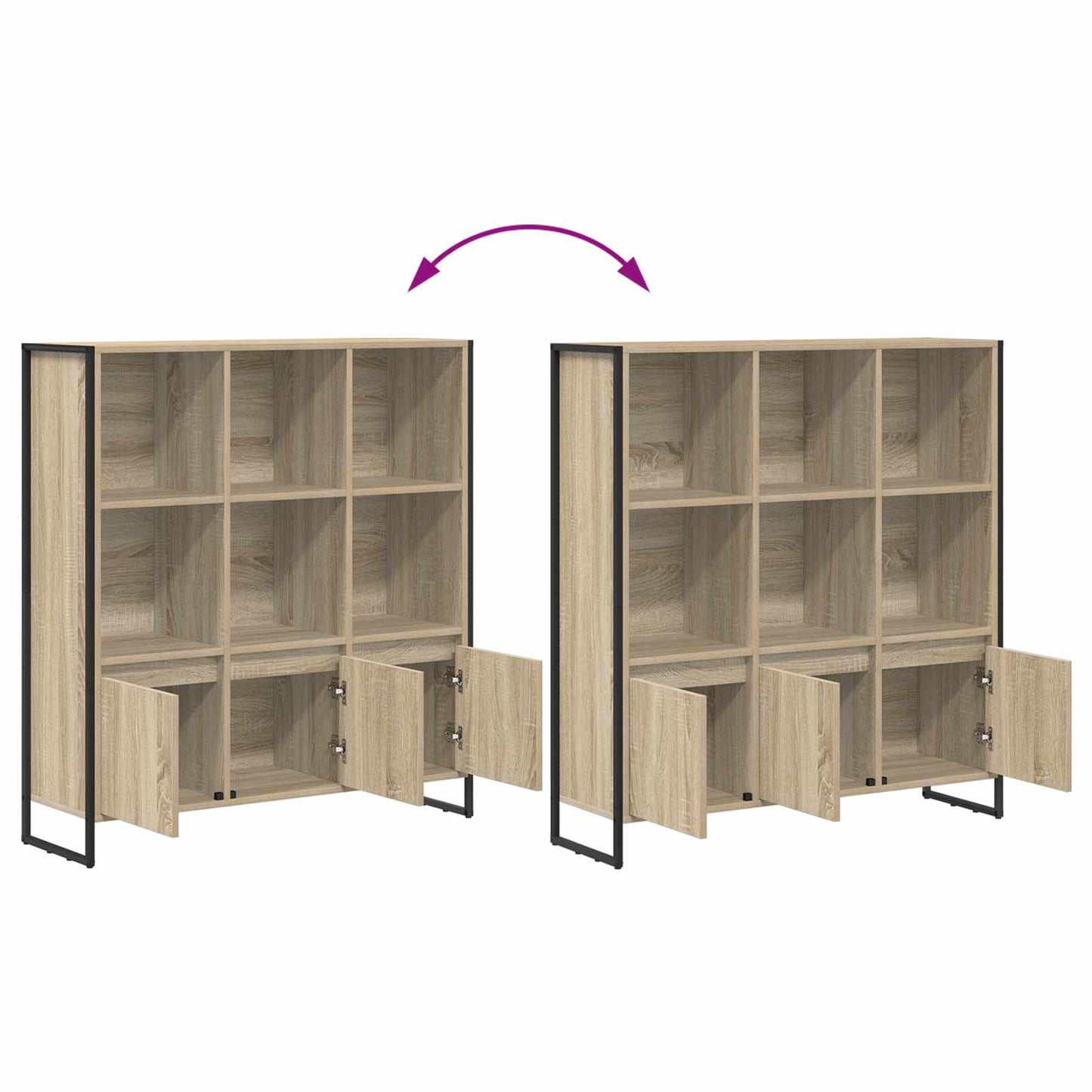 Bücherregal 99,5 x 30 x 108 cm Holzwerkstoff Sonoma