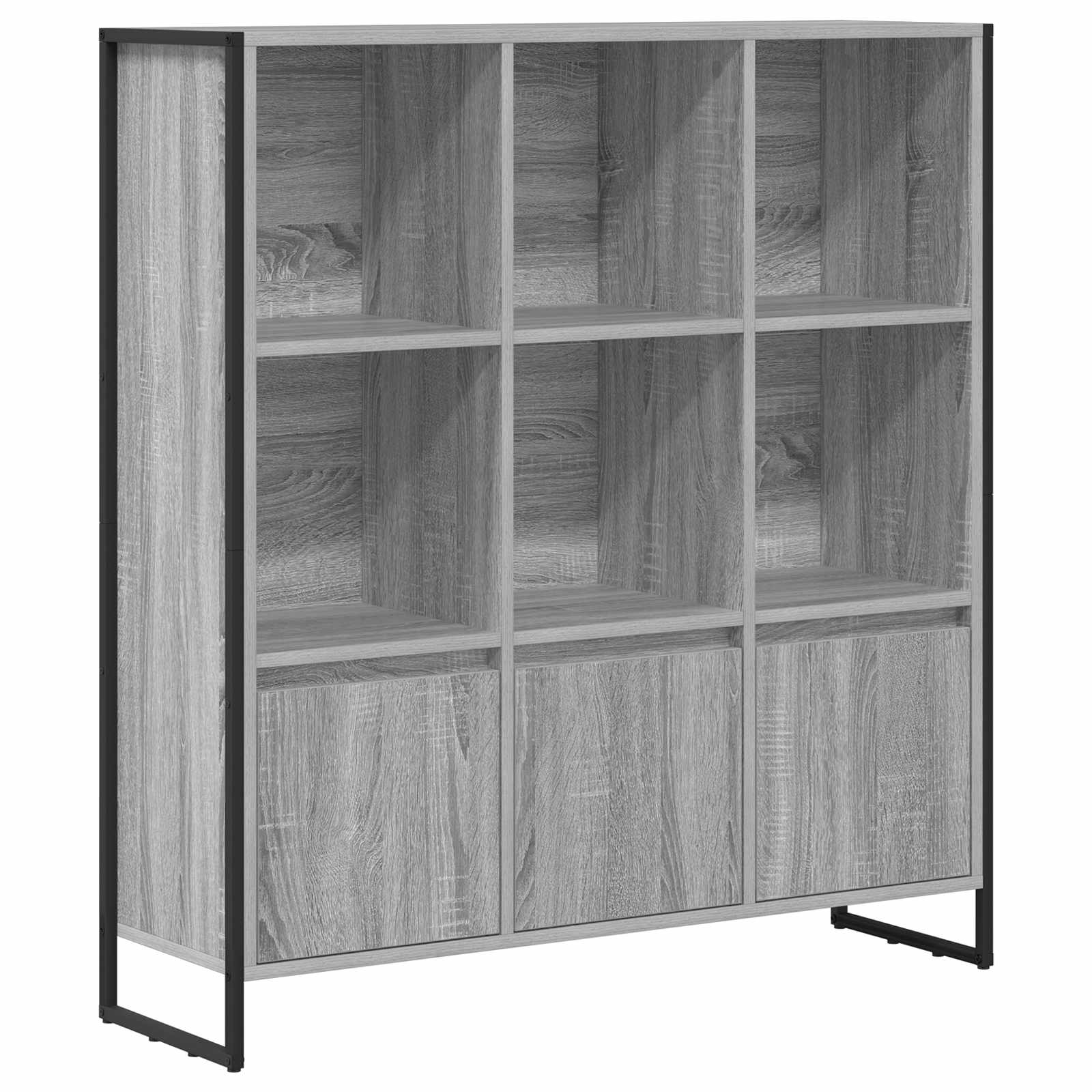 Bücherregal 99,5 x 30 x 108 cm Holzwerkstoff Graues Sonoma
