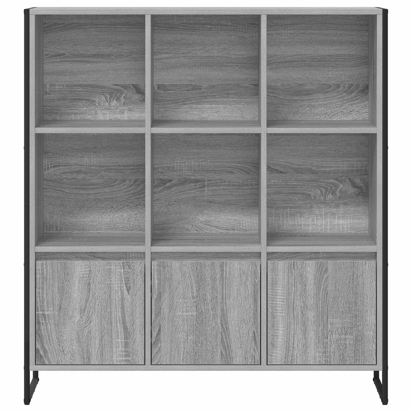 Bücherregal 99,5 x 30 x 108 cm Holzwerkstoff Graues Sonoma