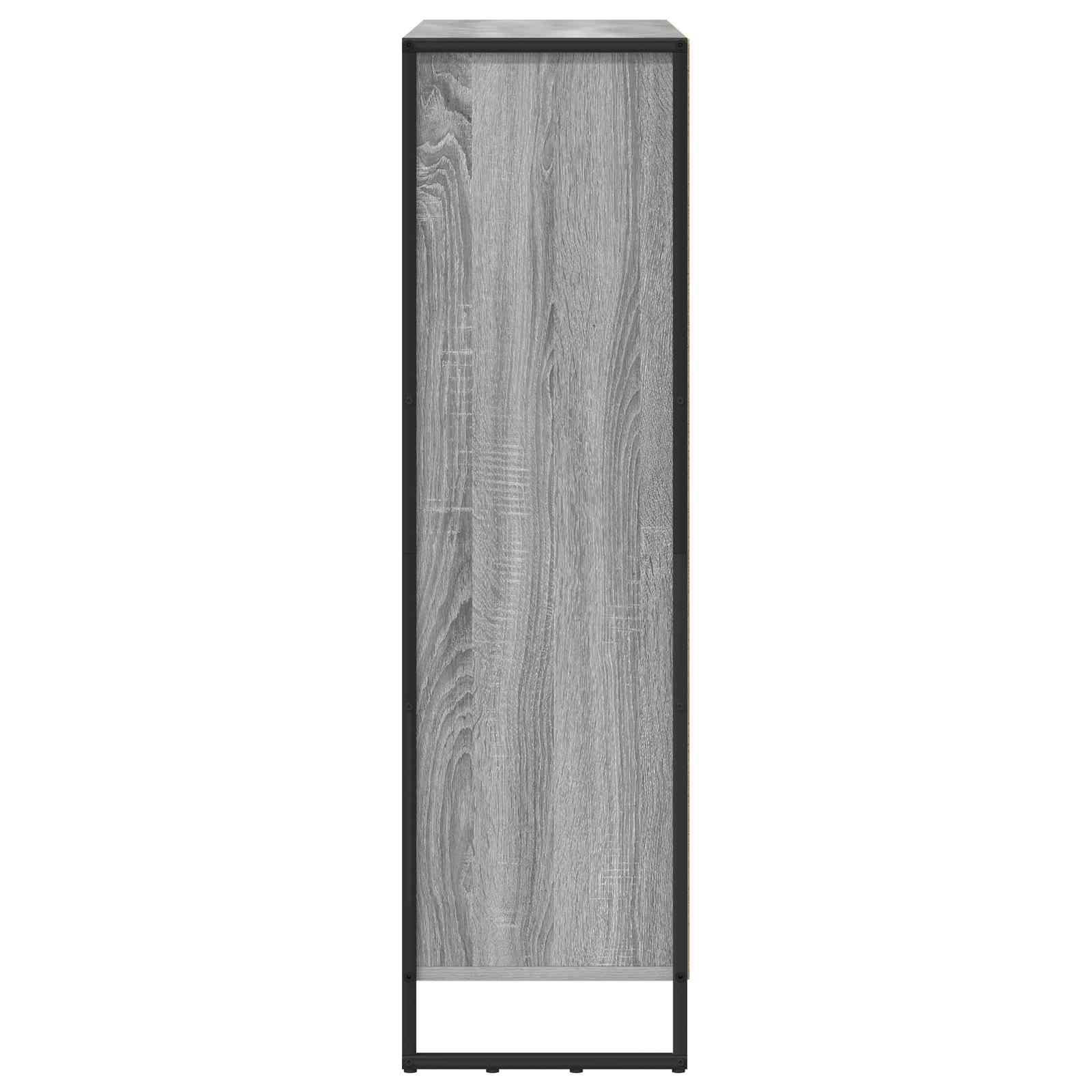 Bücherregal 99,5 x 30 x 108 cm Holzwerkstoff Graues Sonoma