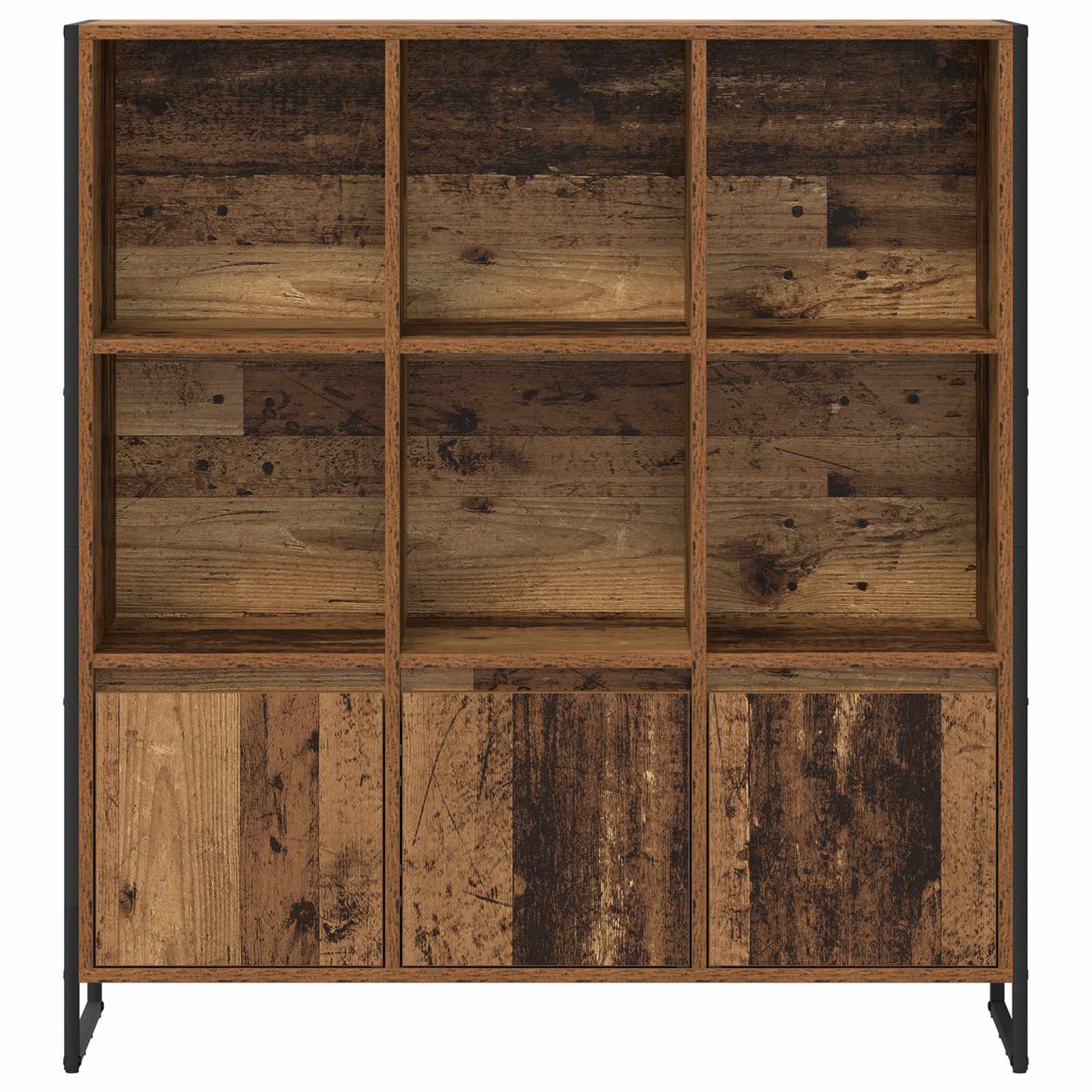 Bücherregal 99,5 x 30 x 108 cm Holzwerkstoff Altholz