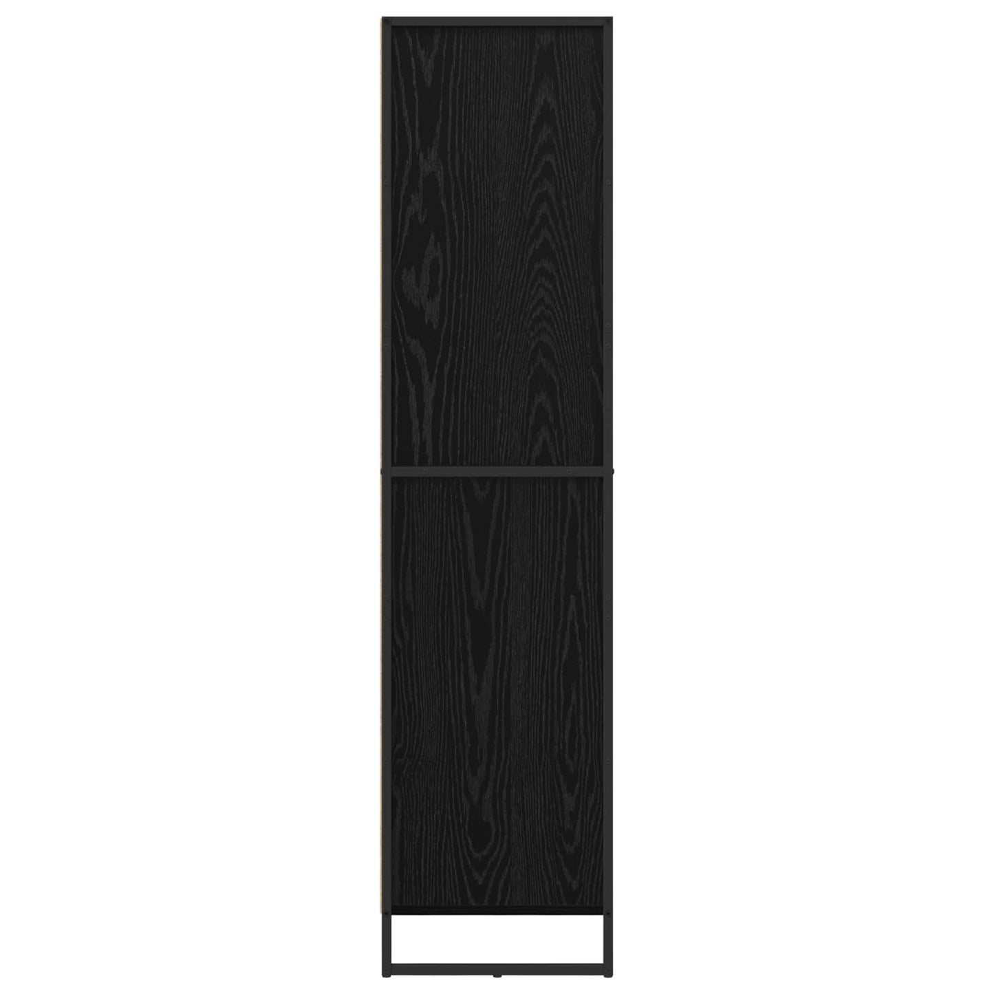 Sideboard Schwarz Eichen-Optik 81 x 36 x 150.5 cm Holzwerkstoff