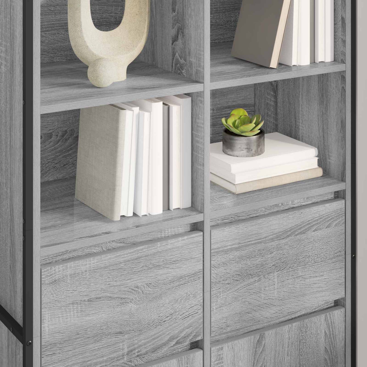 Sideboard Graues Sonoma 81 x 36 x 150.5 cm Holzwerkstoff