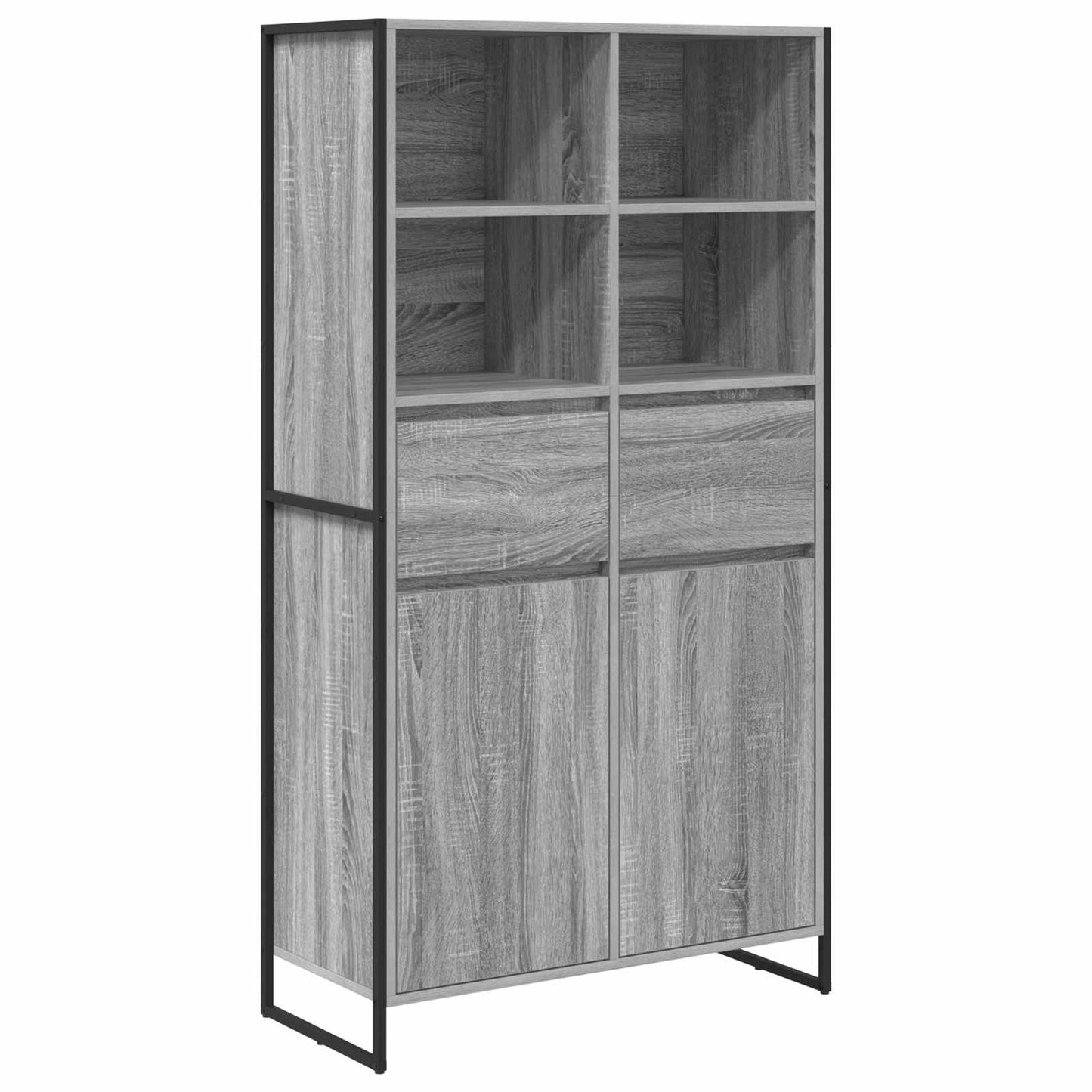 Sideboard Graues Sonoma 81 x 36 x 150.5 cm Holzwerkstoff