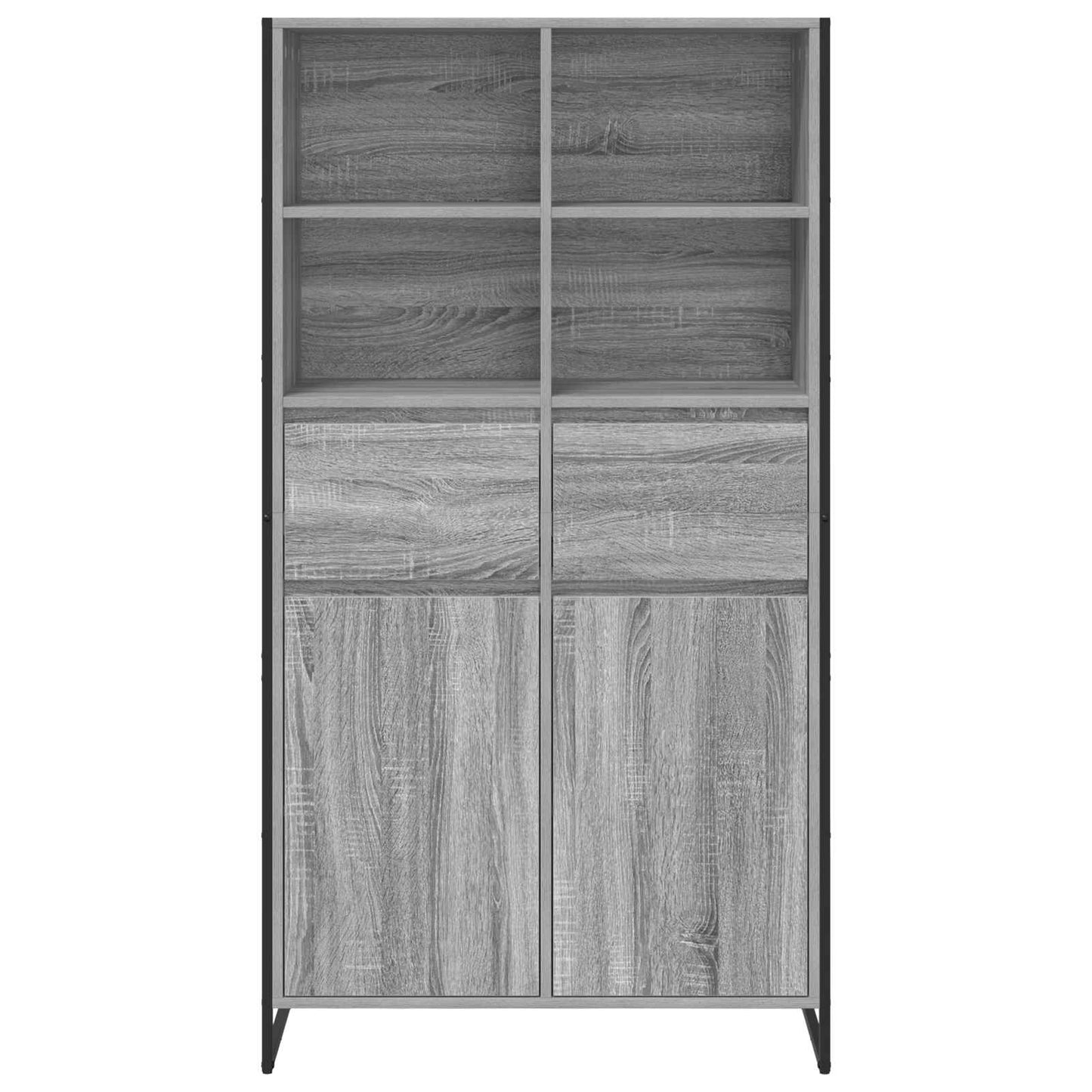 Sideboard Graues Sonoma 81 x 36 x 150.5 cm Holzwerkstoff