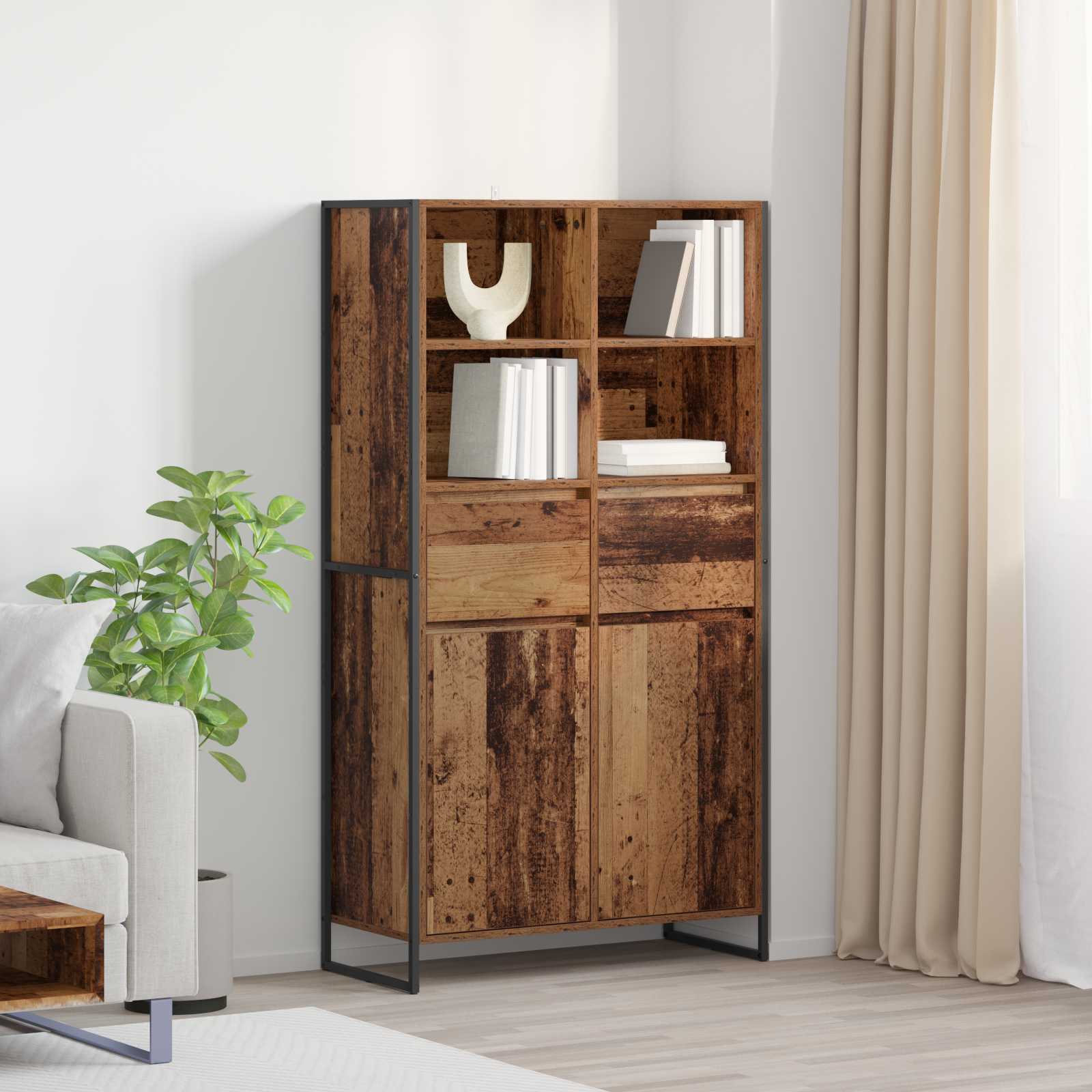 Sideboard Altholz 81 x 36 x 150.5 cm Holzwerkstoff