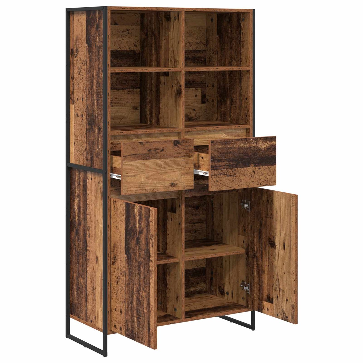 Sideboard Altholz 81 x 36 x 150.5 cm Holzwerkstoff