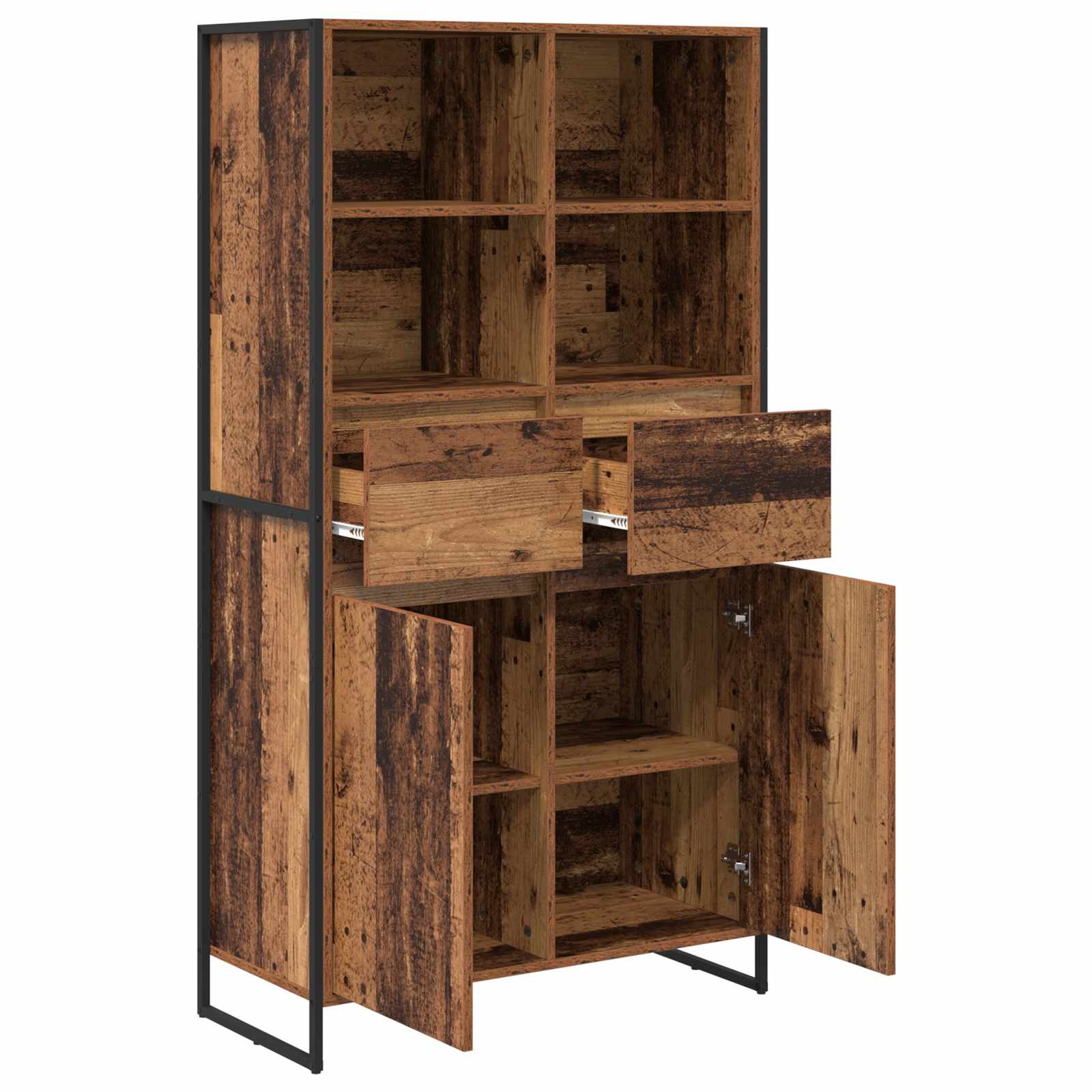 Sideboard Altholz 81 x 36 x 150.5 cm Holzwerkstoff