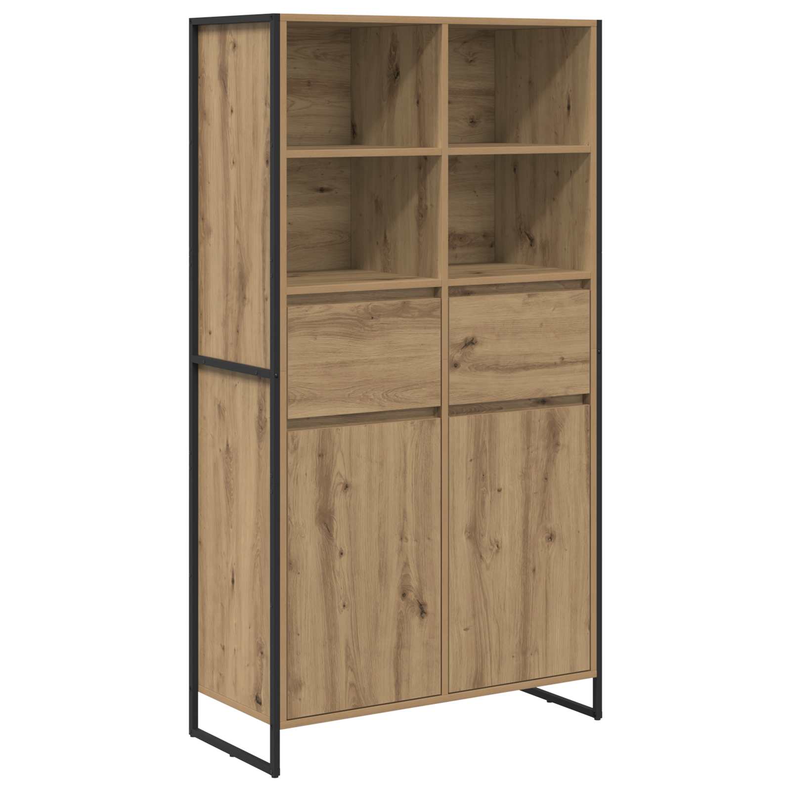 Sideboard Kunsthandwerk Eiche 81 x 36 x 150.5 cm Holzwerkstoff
