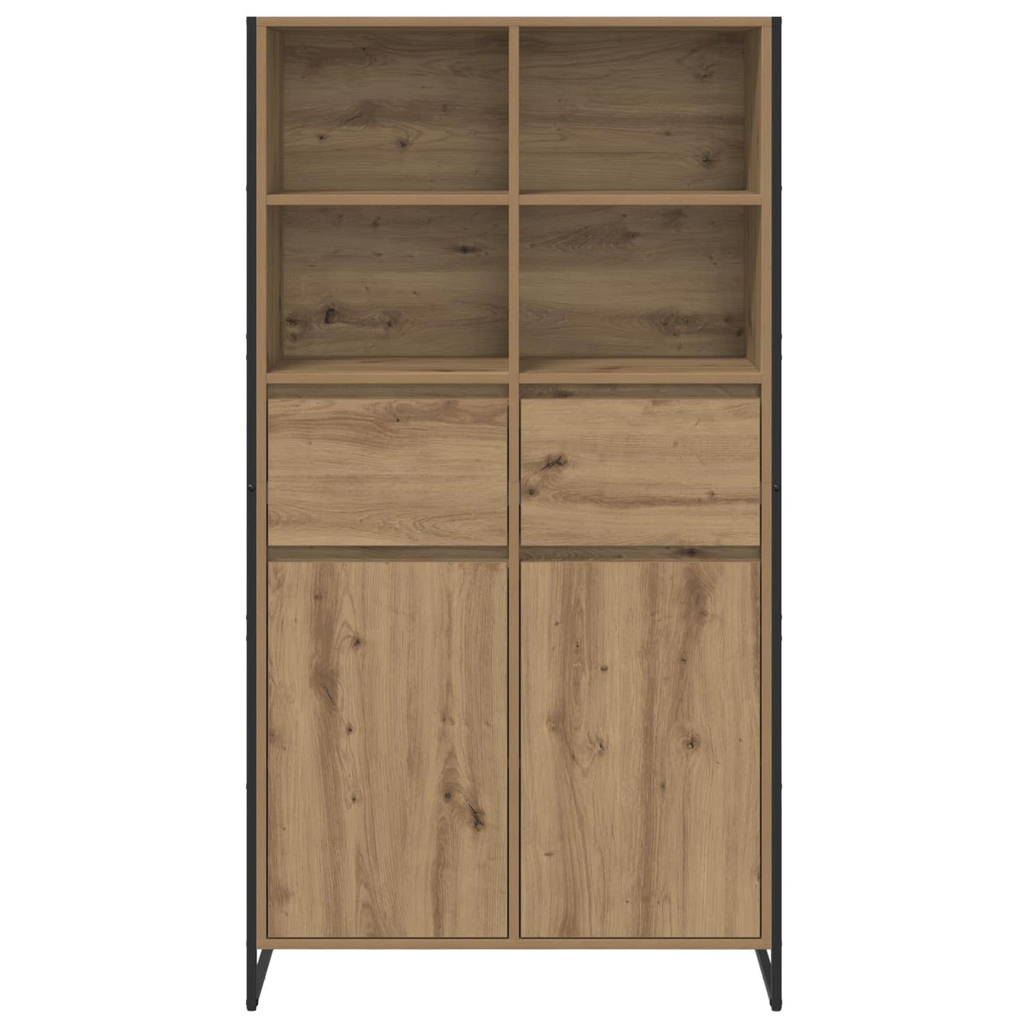 Sideboard Kunsthandwerk Eiche 81 x 36 x 150.5 cm Holzwerkstoff