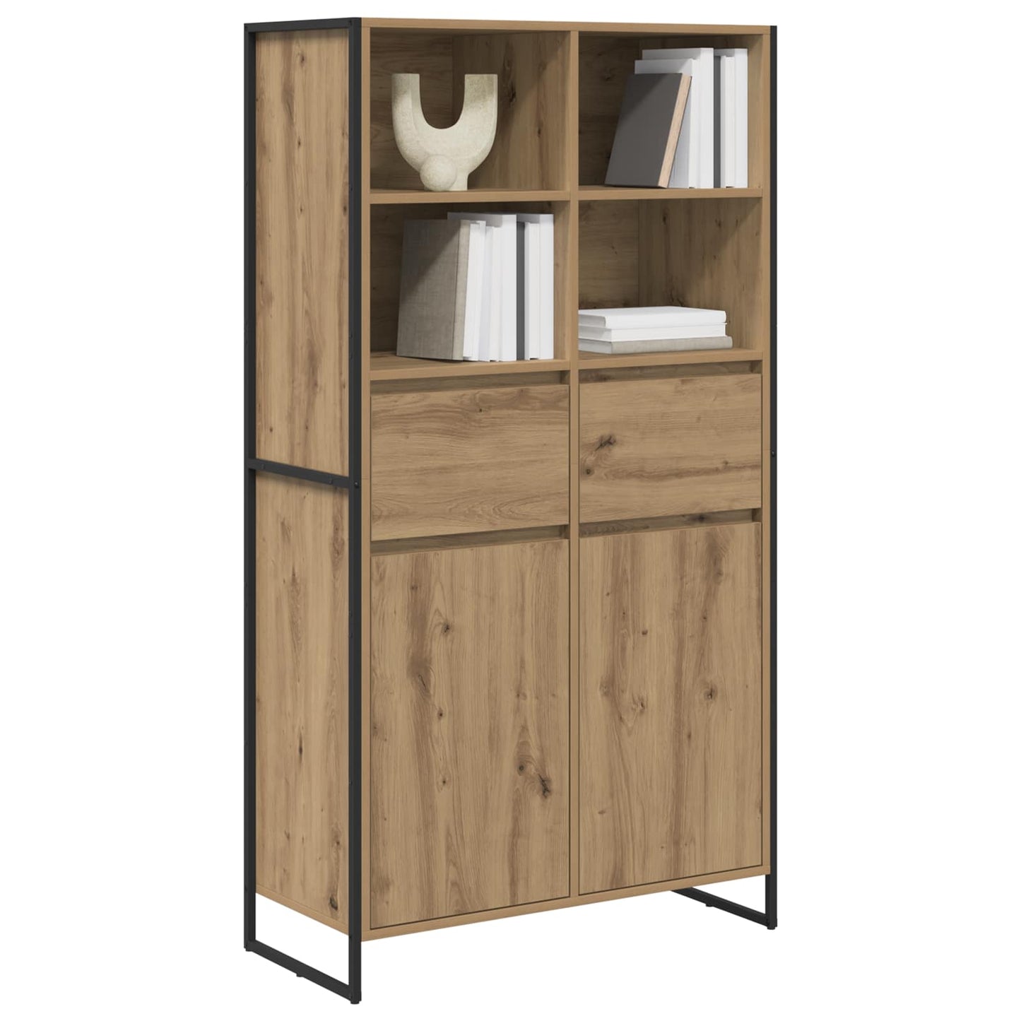 Sideboard Kunsthandwerk Eiche 81 x 36 x 150.5 cm Holzwerkstoff