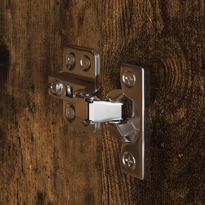 Badezimmermöbel-Set 4 Stk. Räuchereiche Holzwerkstoff